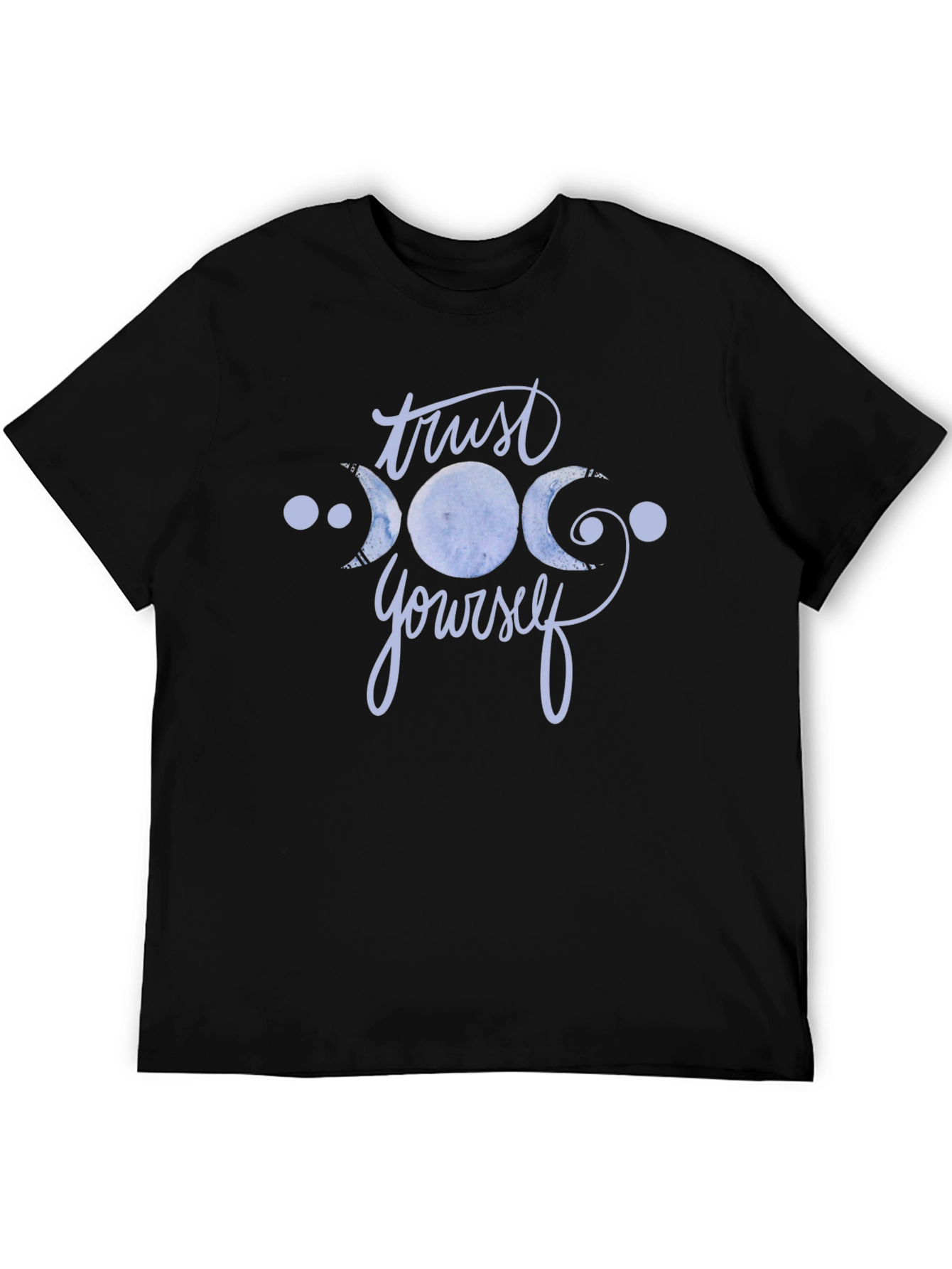 Trust Yourself Moon Phase Black T-Shirt