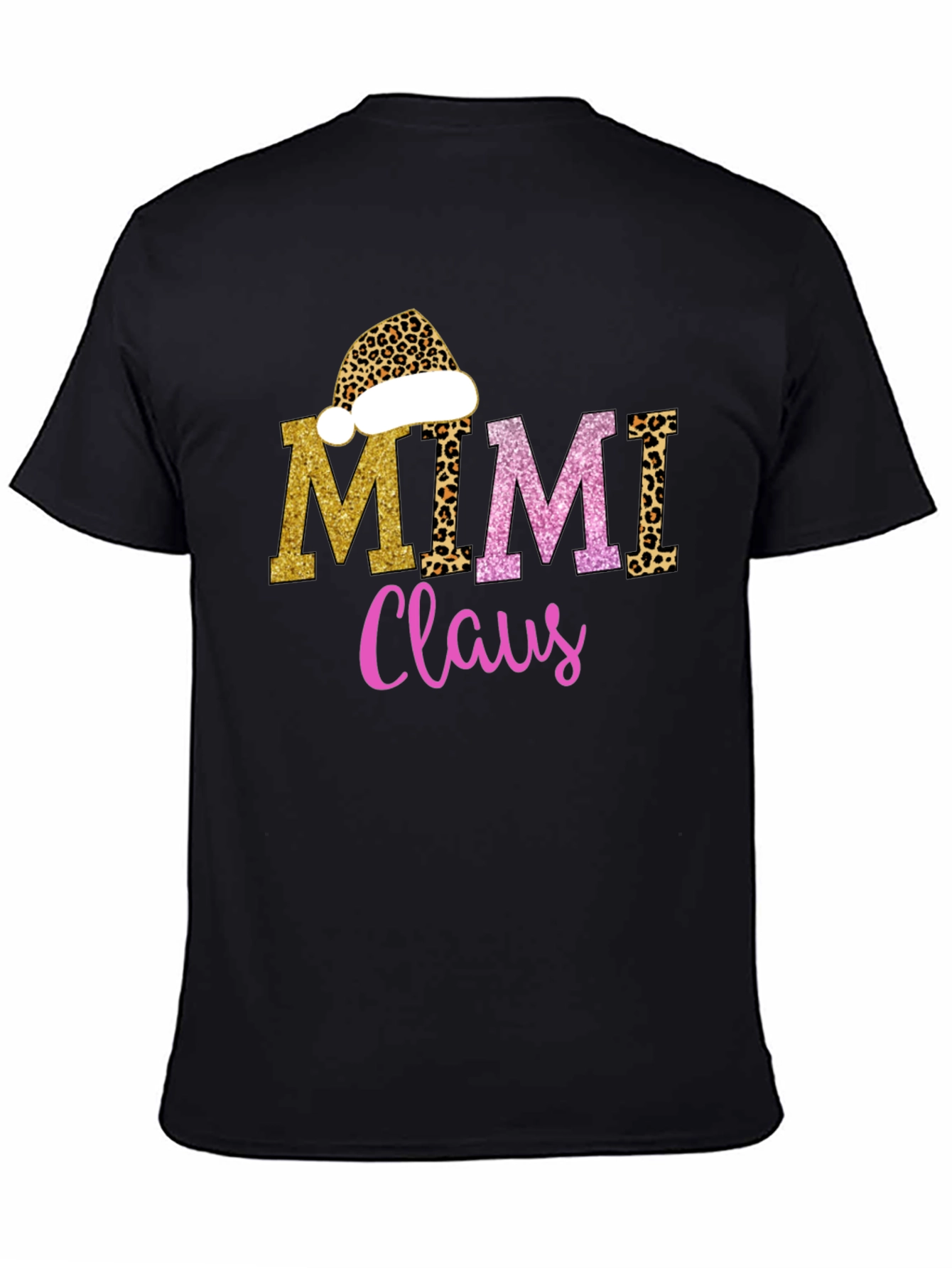 Mimi Claus T-Shirt - Leopard Print Holiday Tee