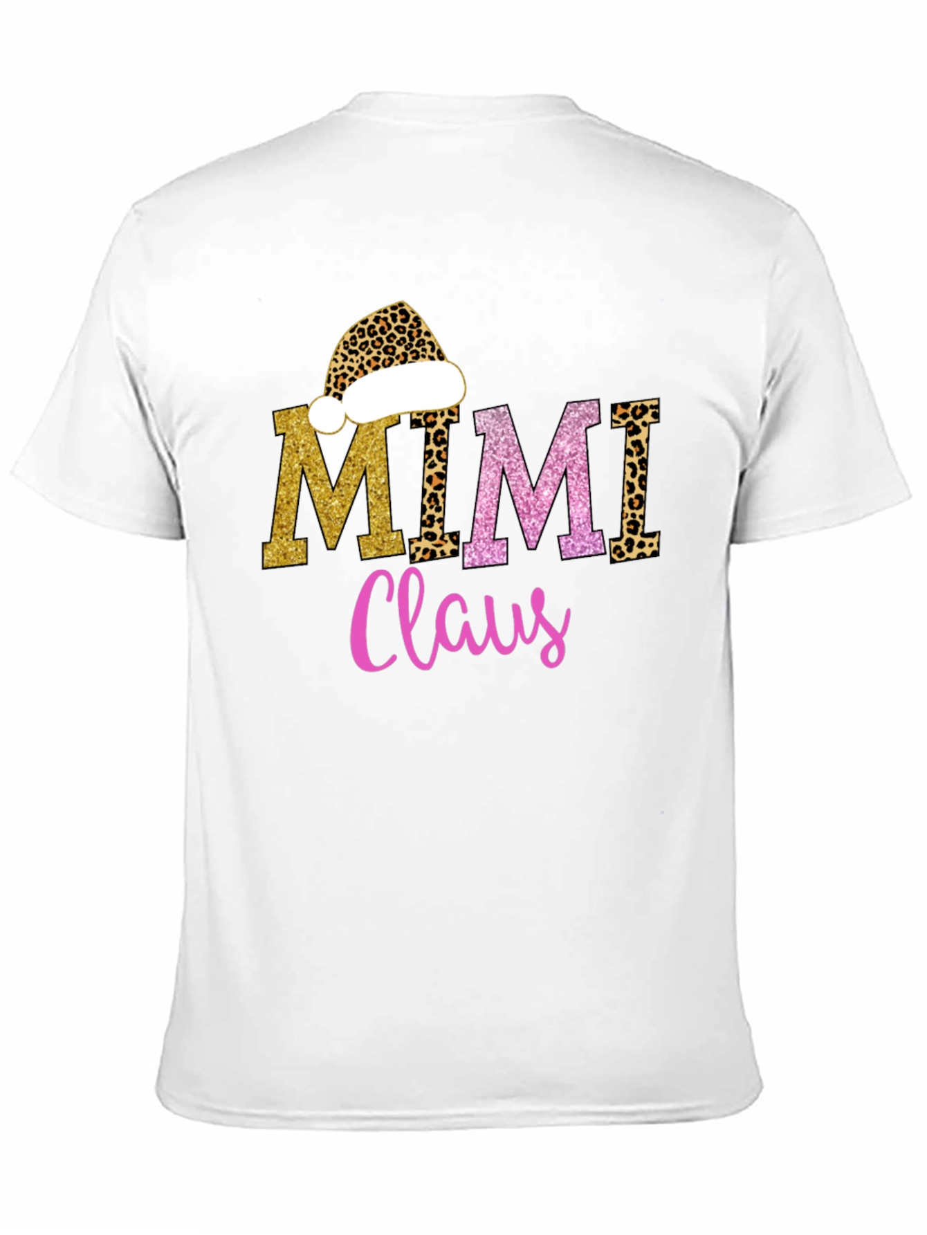Mimi Claus T-Shirt - Leopard Print Holiday Tee
