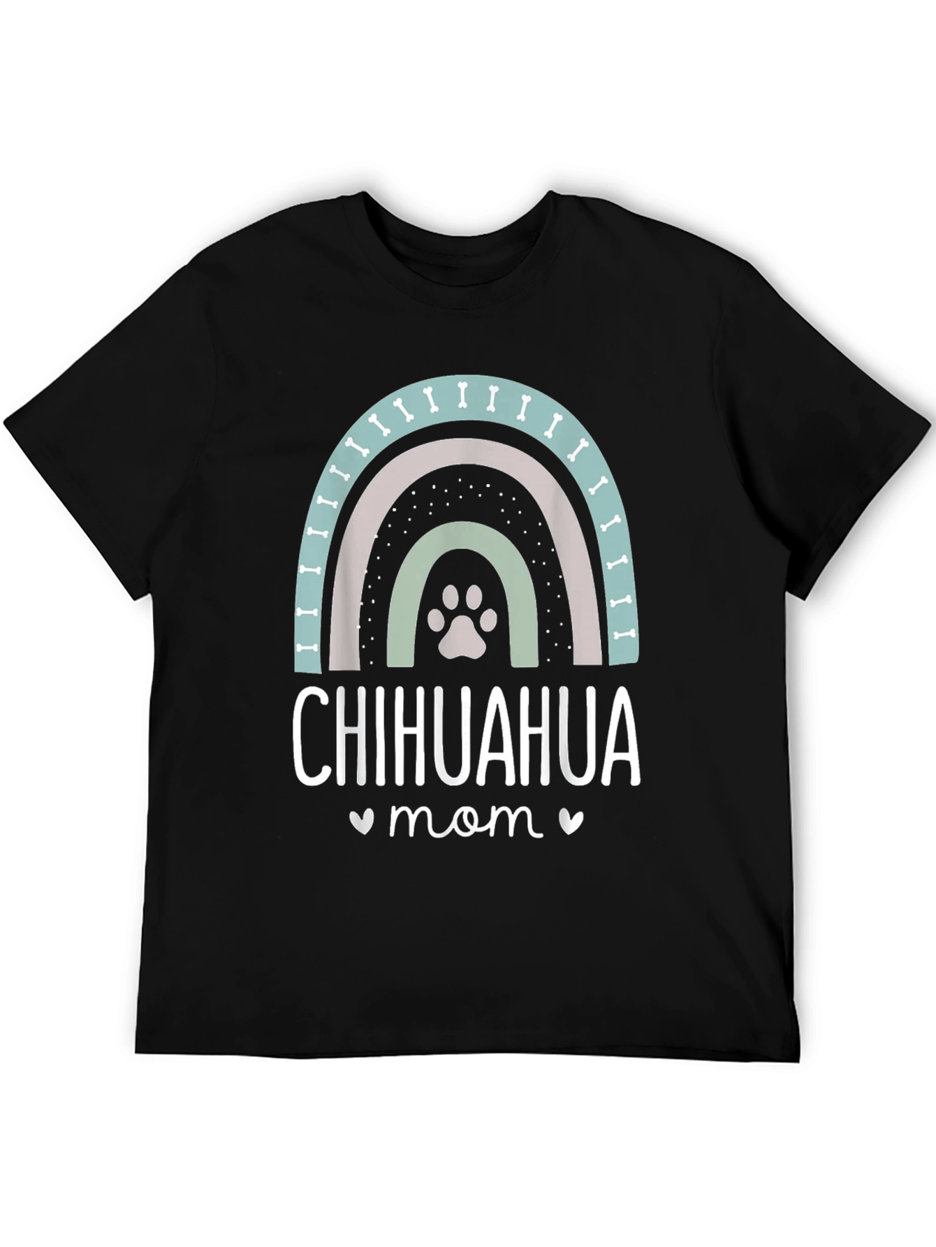 Chihuahua Mom T-Shirt - Dog Lover Rainbow Design