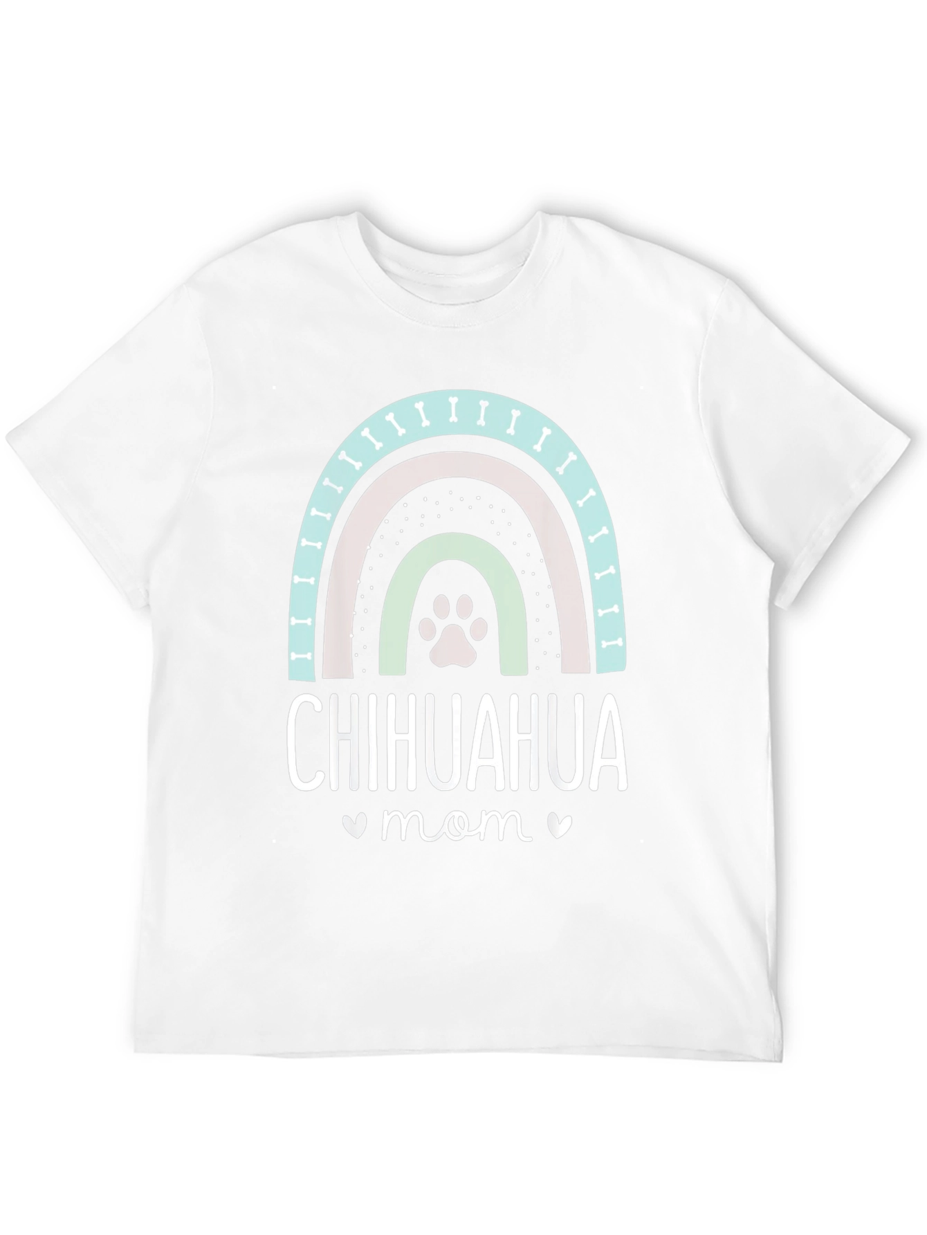 Chihuahua Mom T-Shirt - Dog Lover Rainbow Design