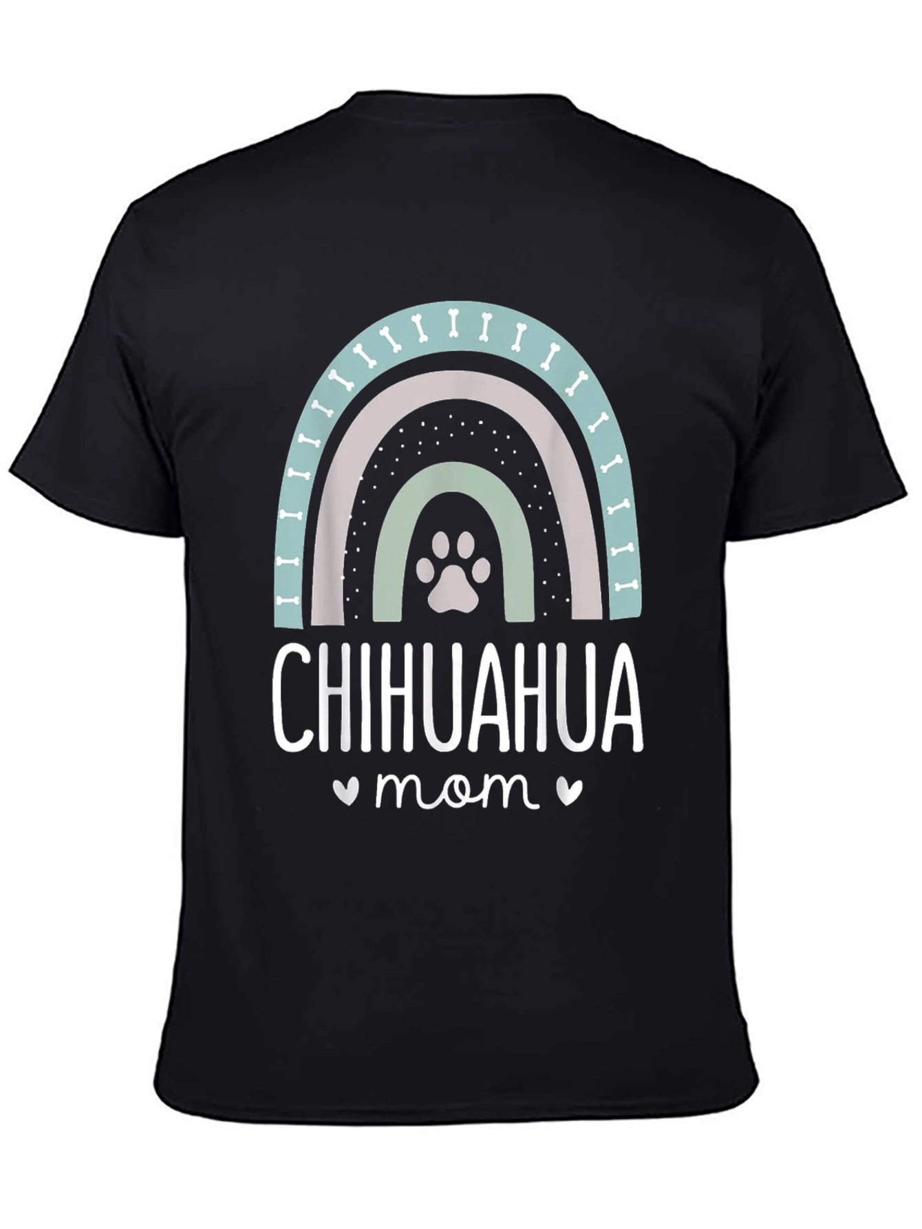 Chihuahua Mom T-Shirt - Dog Lover Rainbow Design