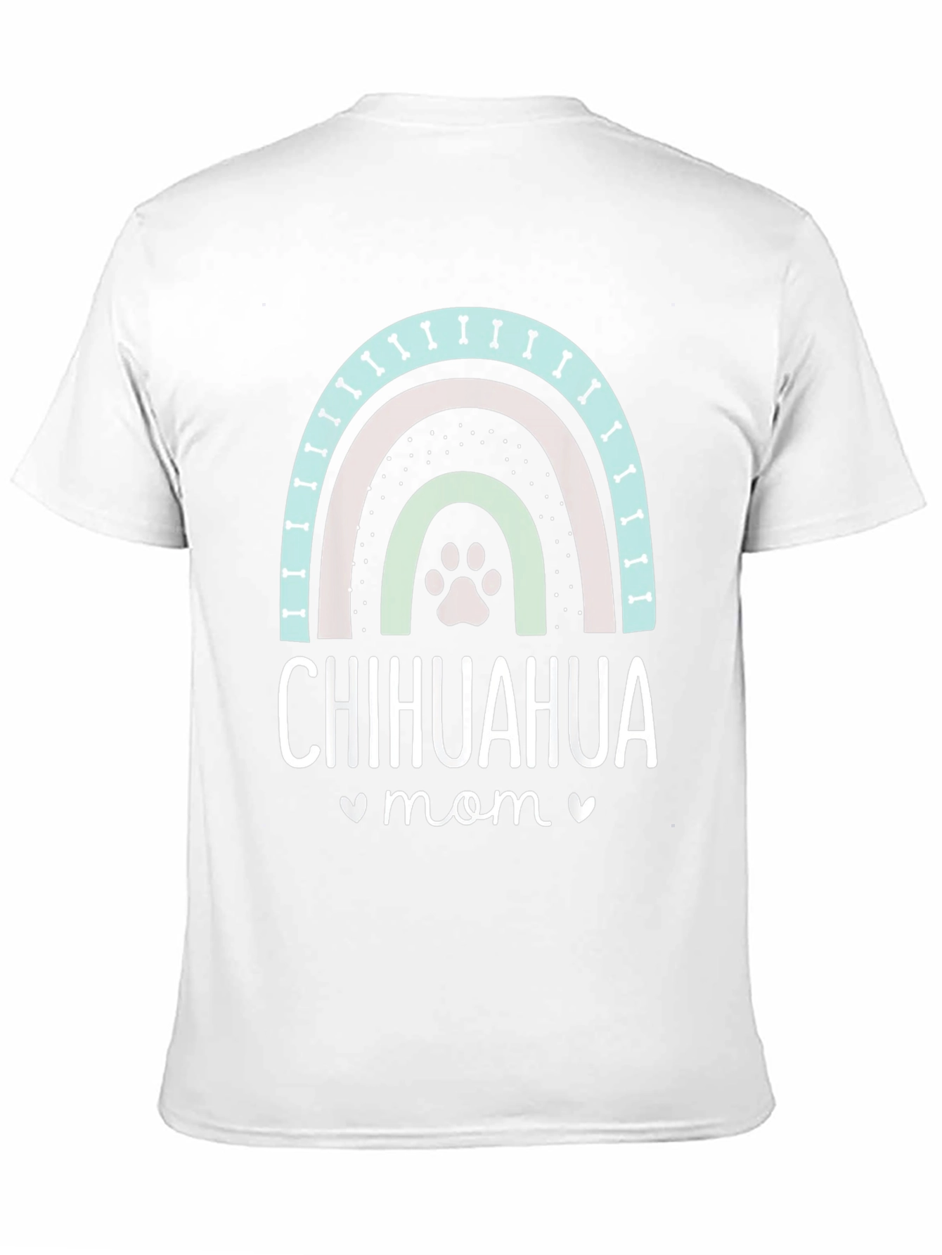 Chihuahua Mom T-Shirt - Dog Lover Rainbow Design