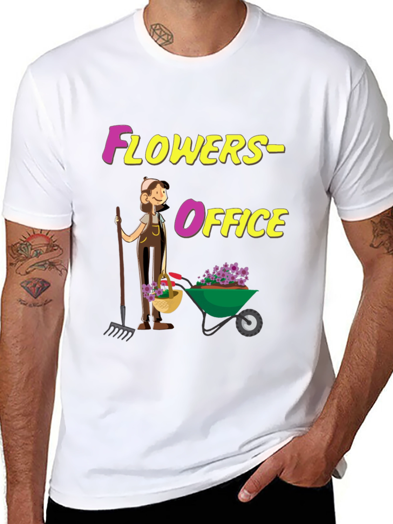 Flowers Office Graphic Tee