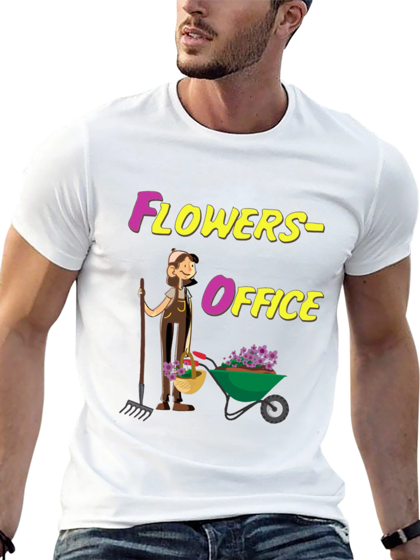 Flowers Office Graphic Tee