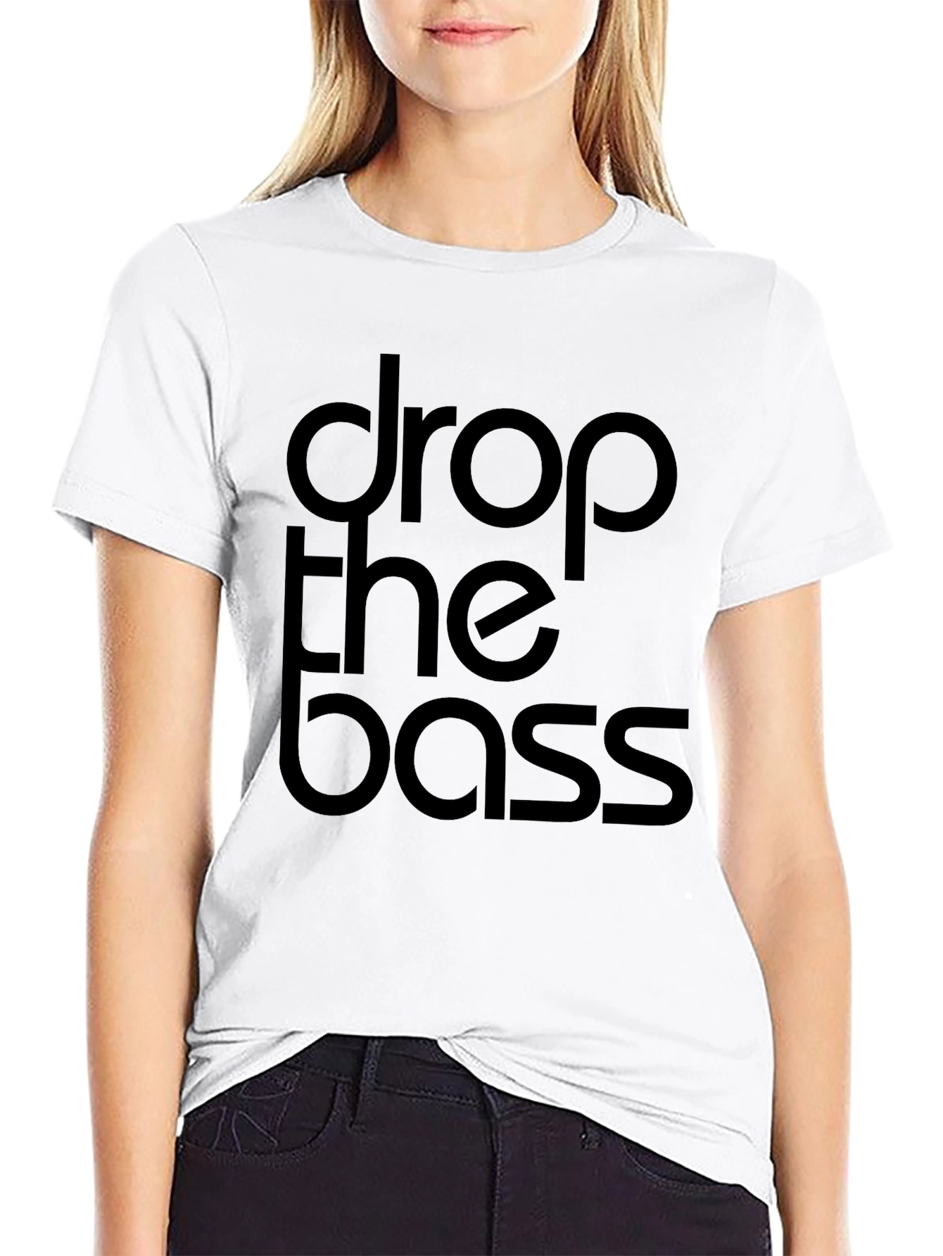 Drop the Bass Black Graphic Tee
