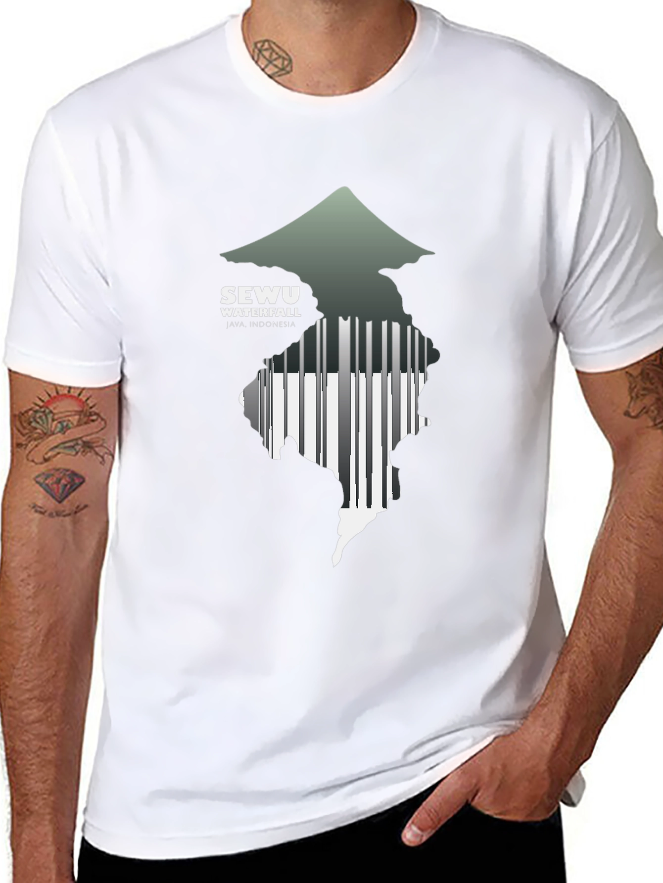 Sewu Waterfall Java Indonesia T-Shirt