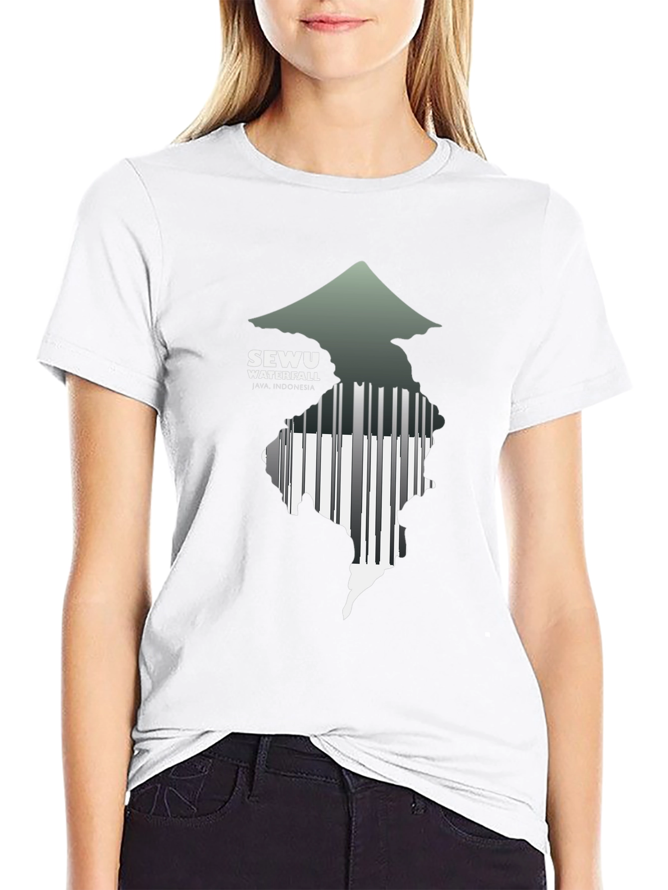 Sewu Waterfall Java Indonesia T-Shirt