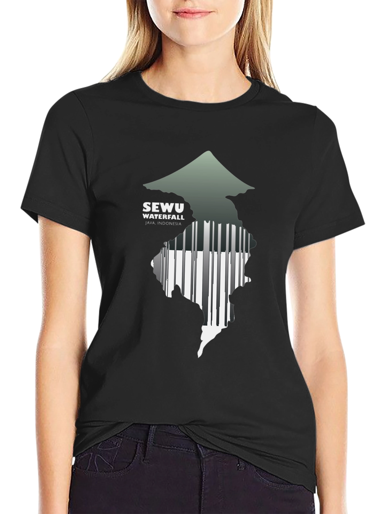 Sewu Waterfall Java Indonesia T-Shirt