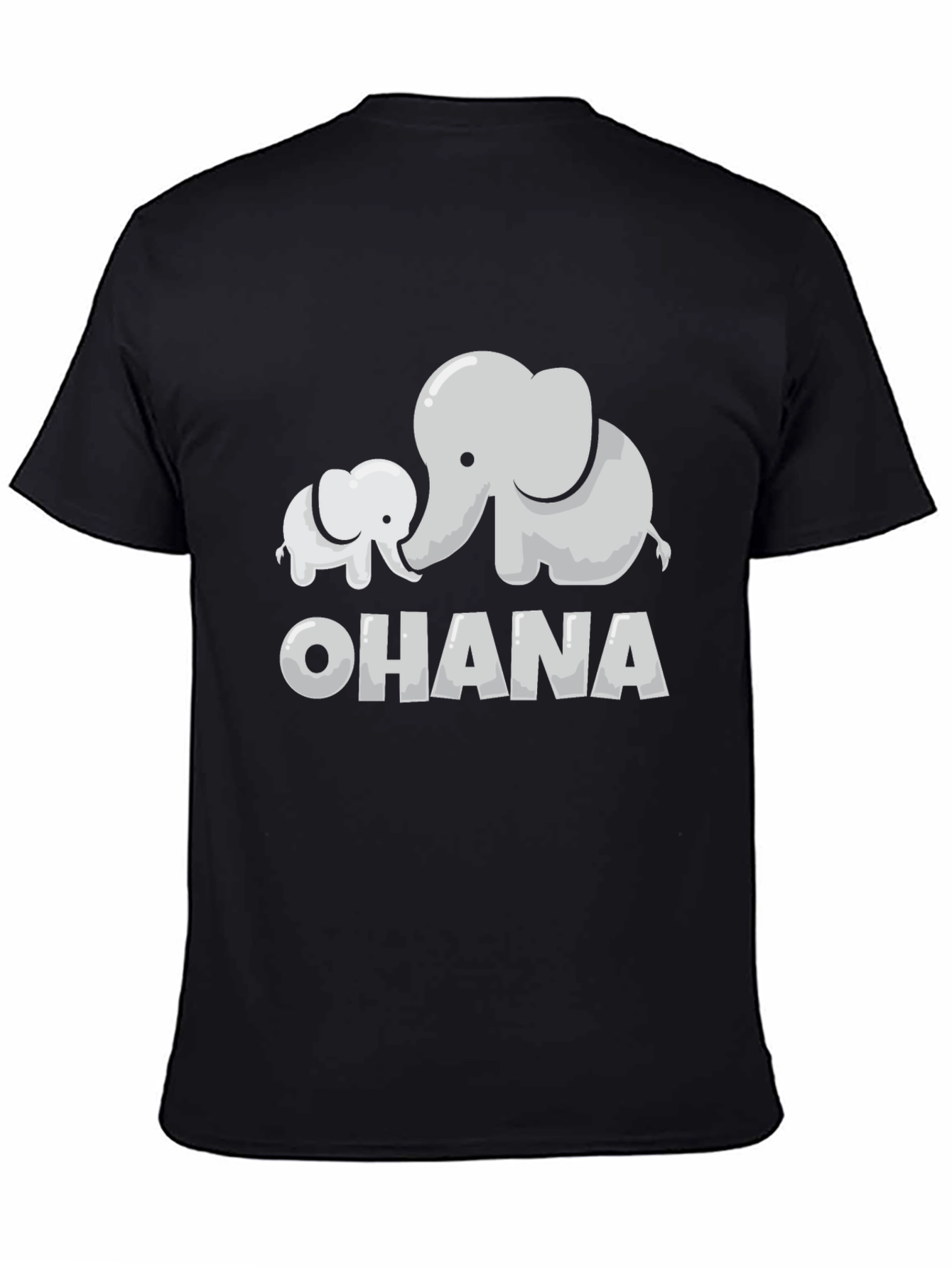 Ohana Elephant Graphic Tee - Black