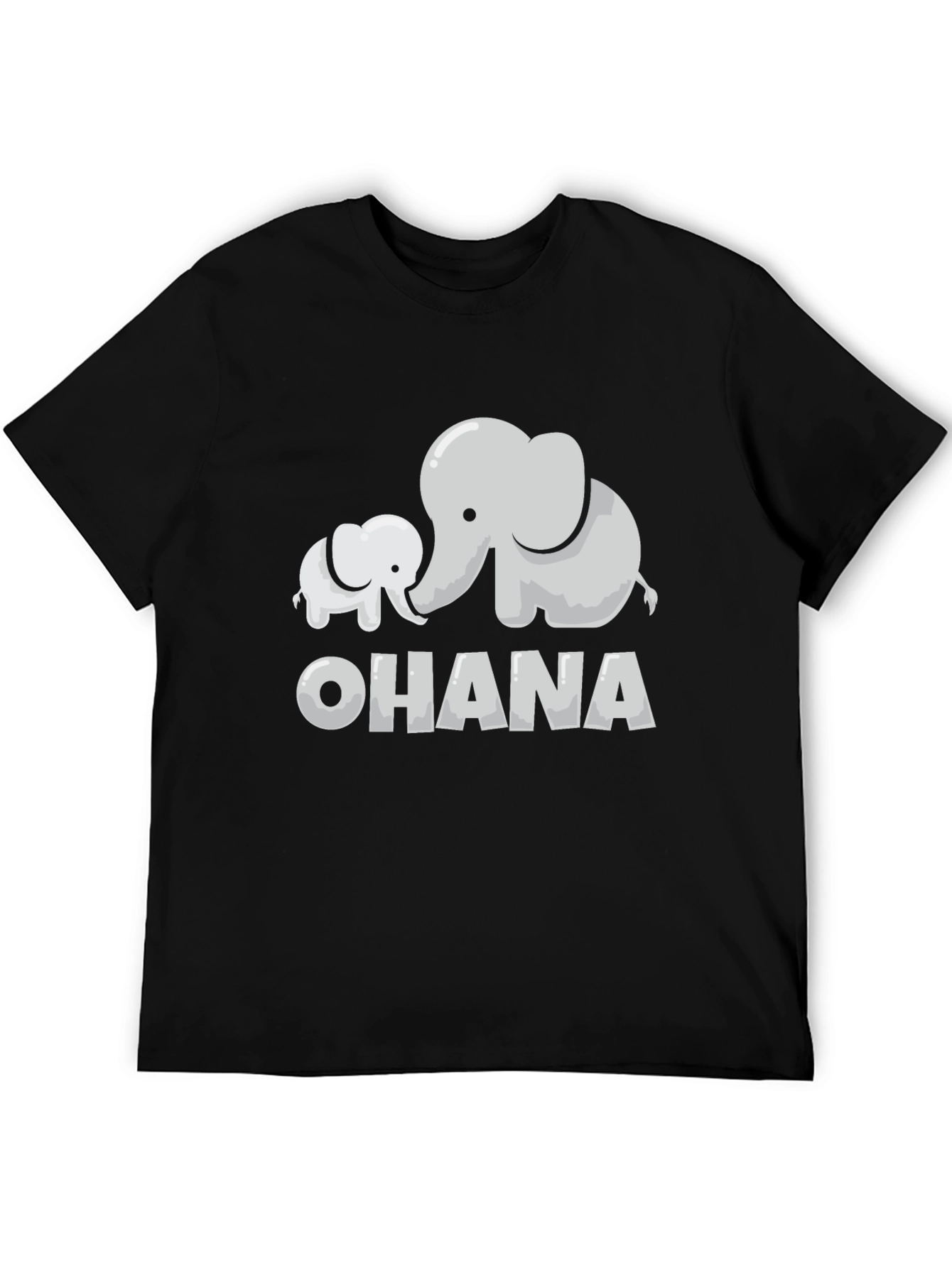 Ohana Elephant Graphic Tee - Black