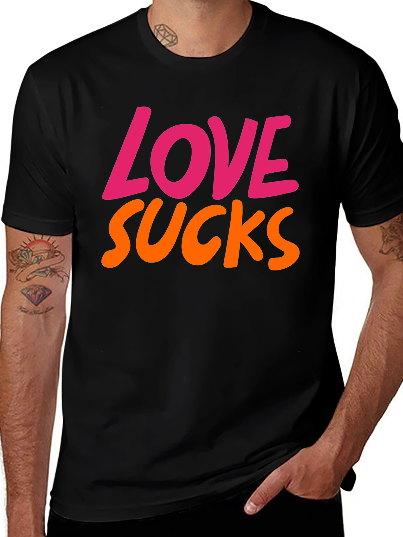 Love Sucks Graphic Tee - Black Unisex T-Shirt