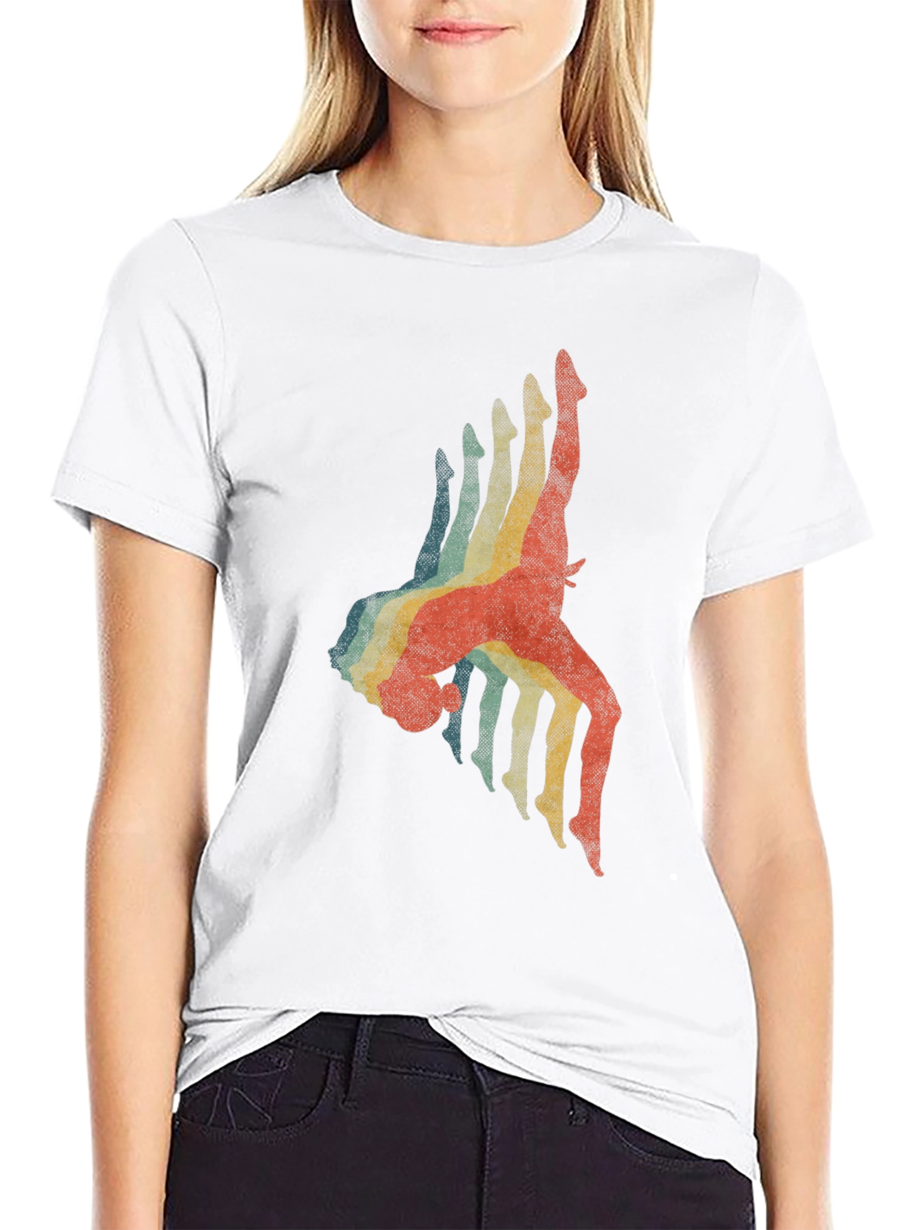 Retro Gymnastics Silhouette Tee