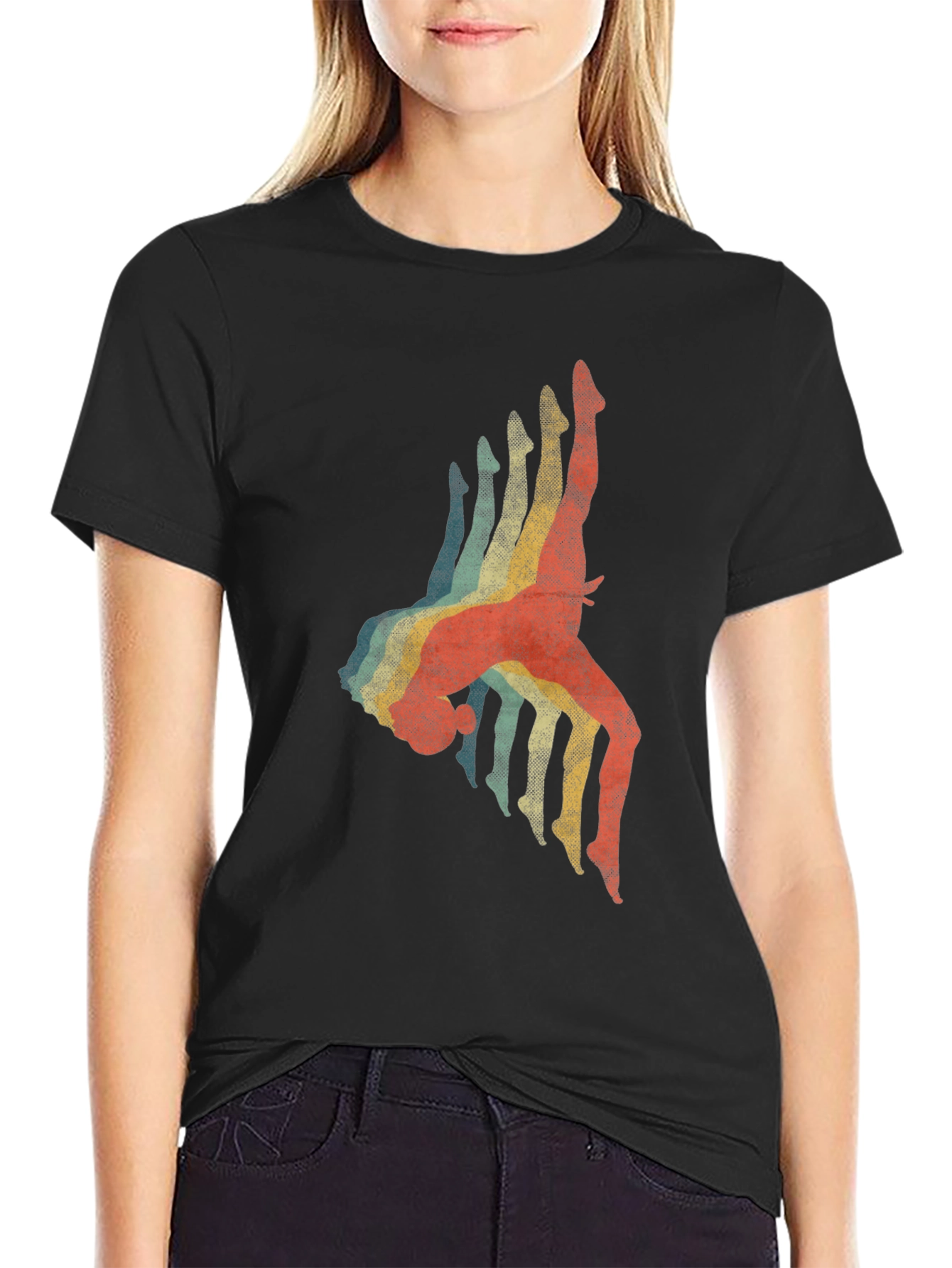 Retro Gymnastics Silhouette Tee