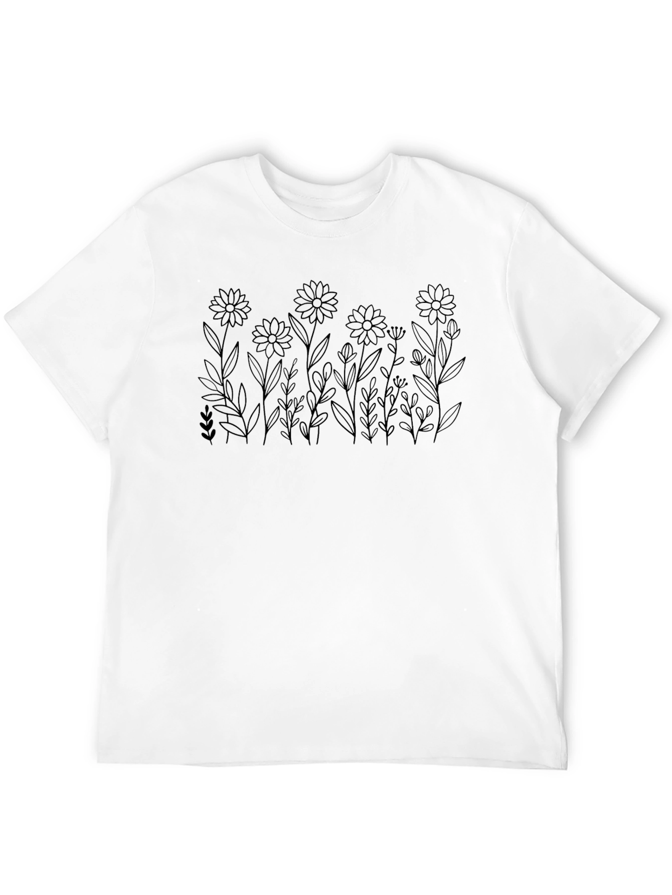 Black Floral Graphic Tee