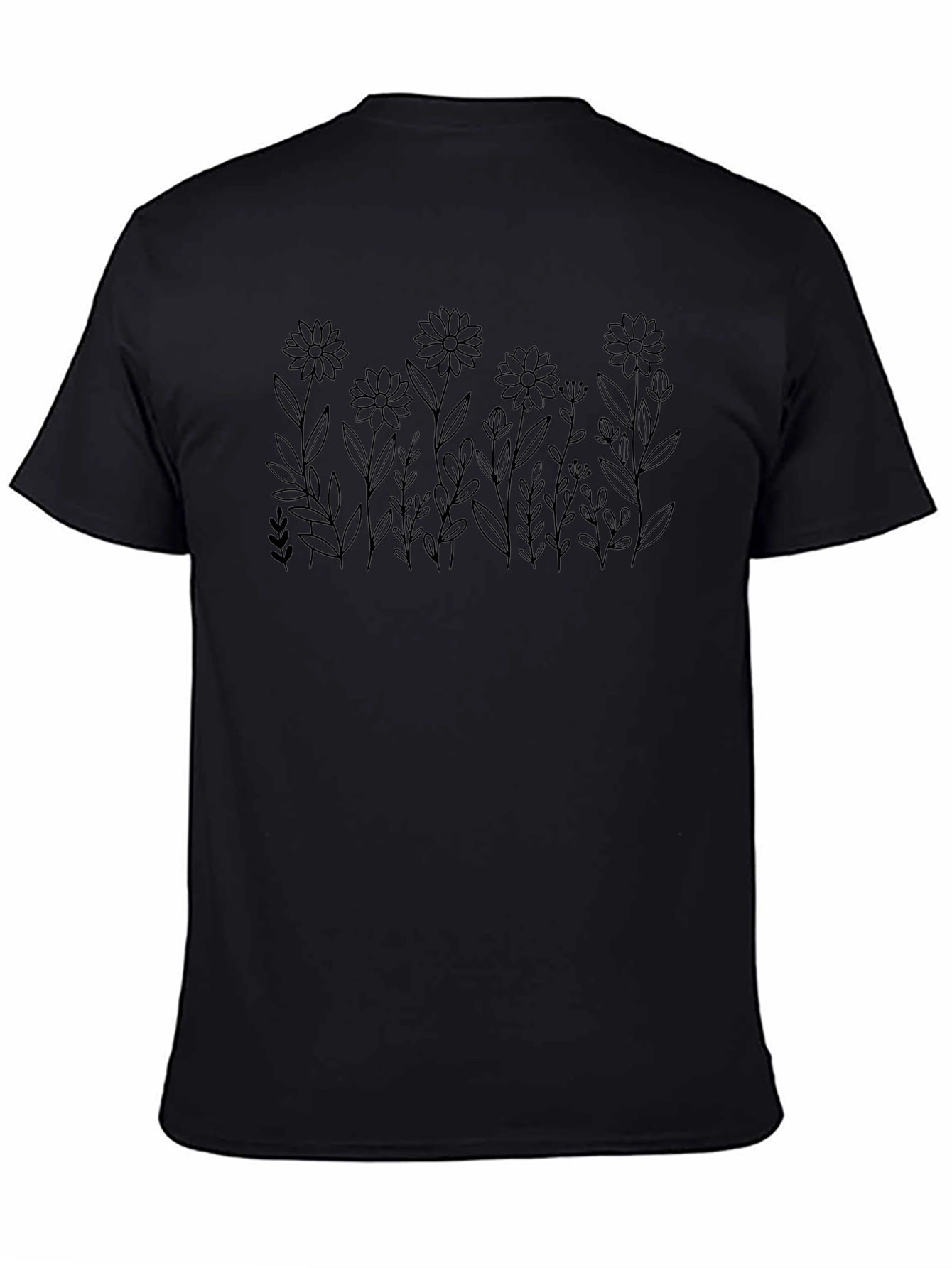 Black Floral Graphic Tee