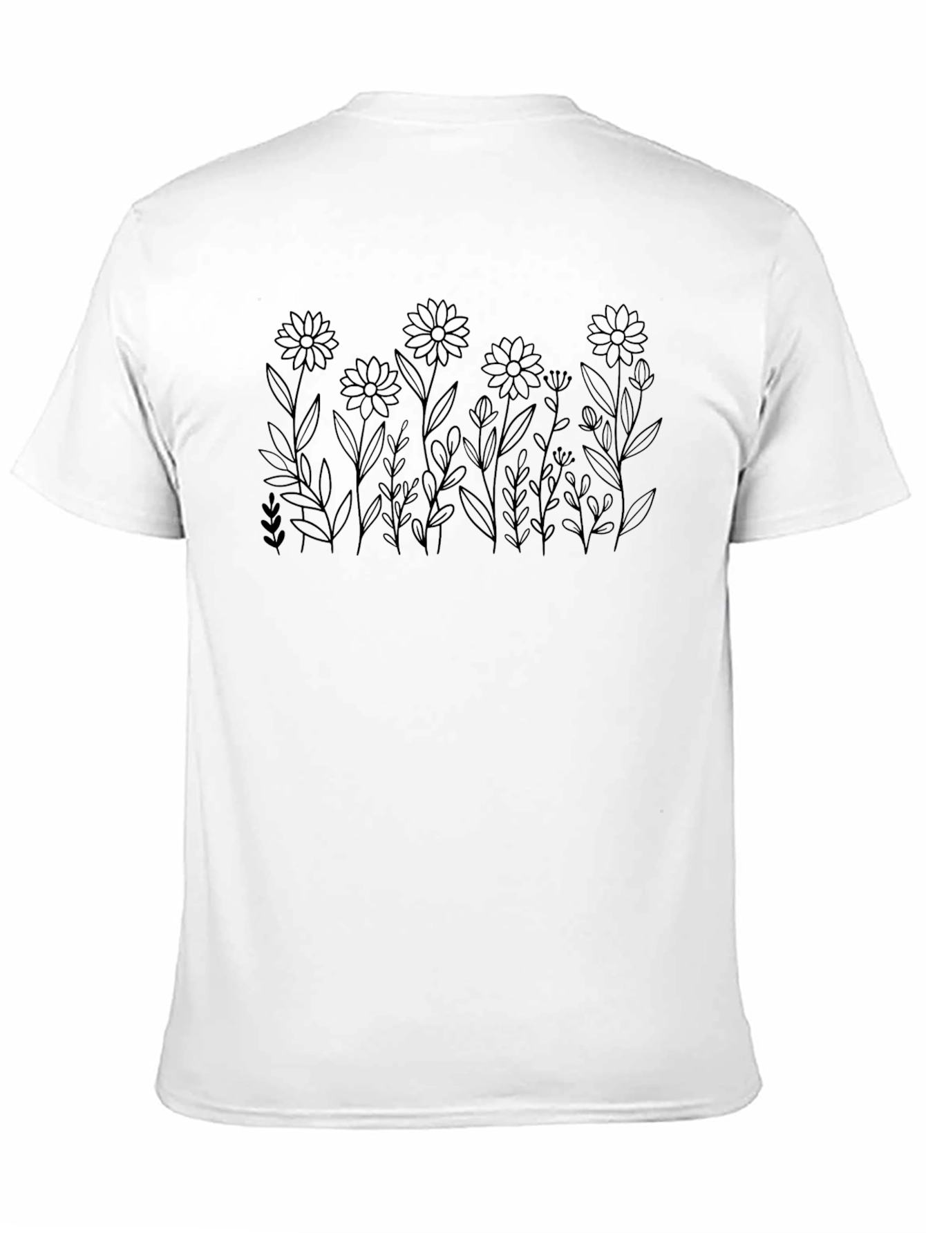 Black Floral Graphic Tee