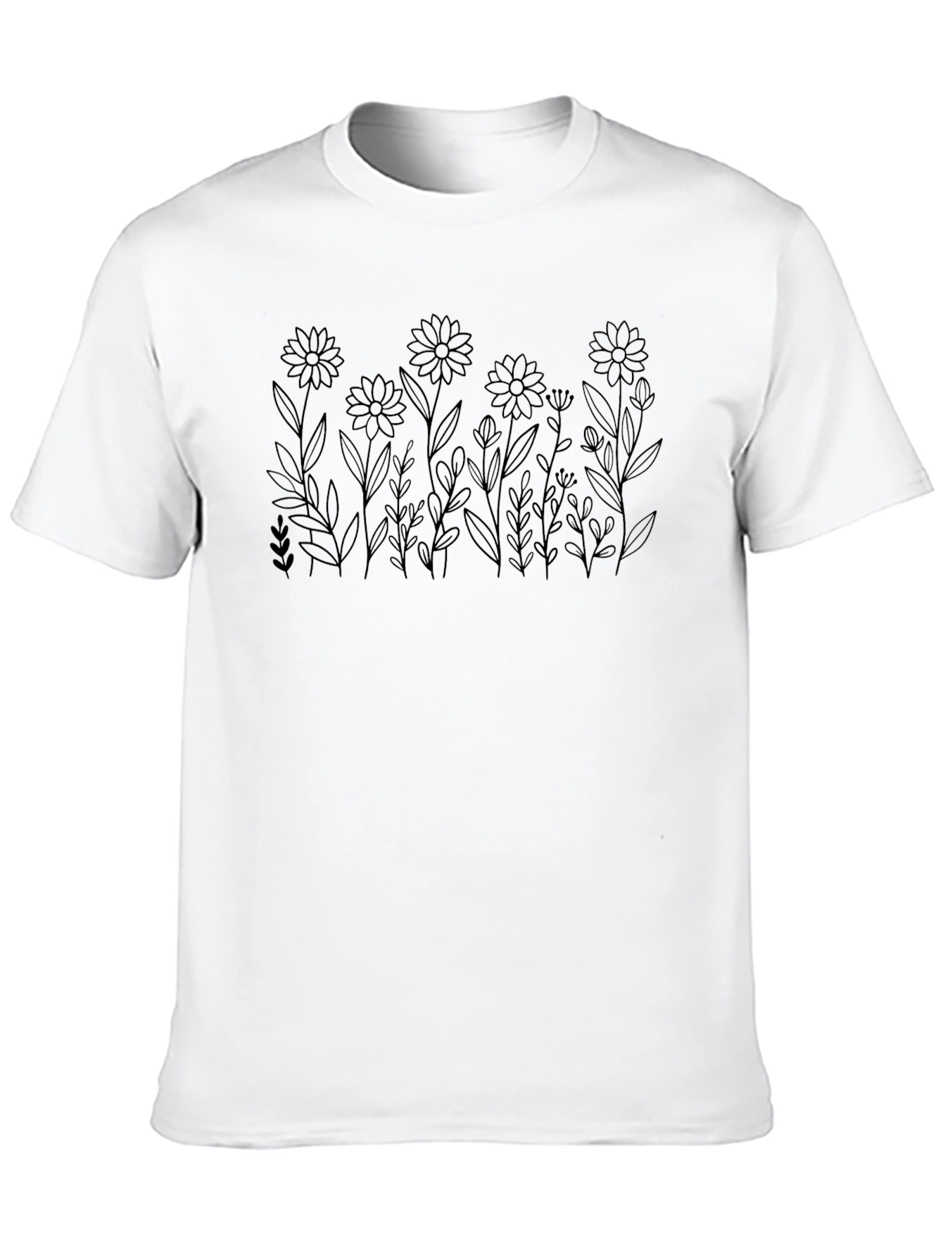 Black Floral Graphic Tee