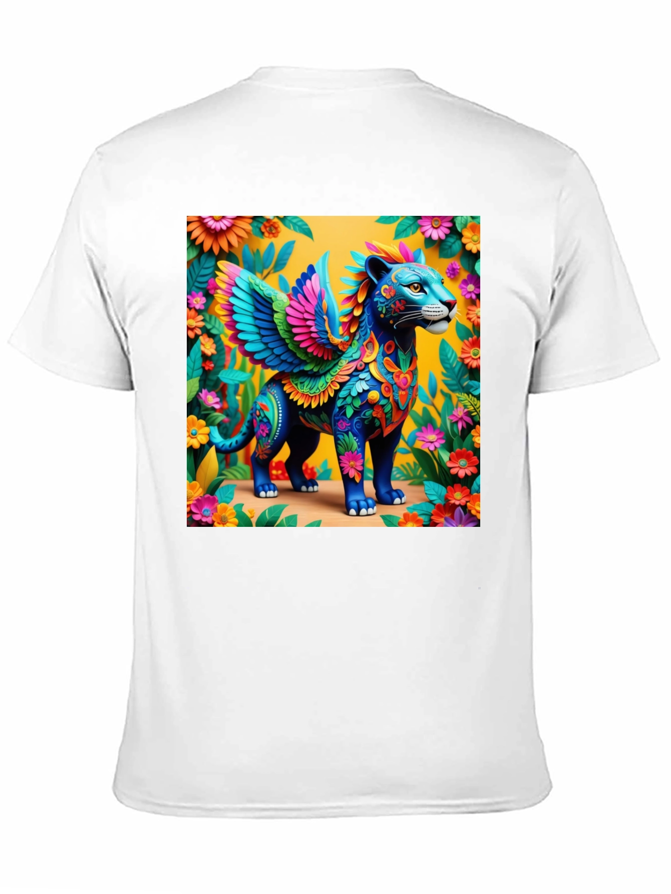 Fantasy Winged Cat Graphic Tee
