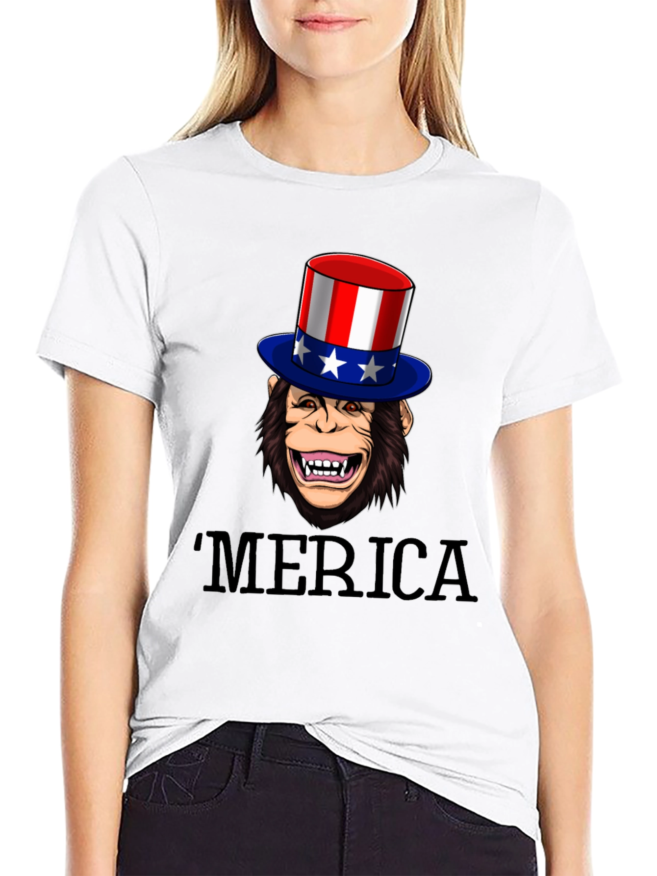 Patriotic Monkey T-Shirt