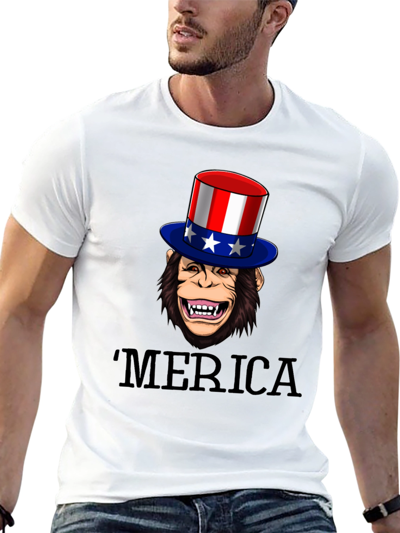 Patriotic Monkey T-Shirt