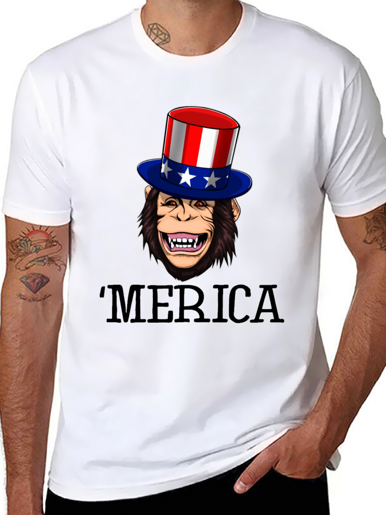 Patriotic Monkey T-Shirt