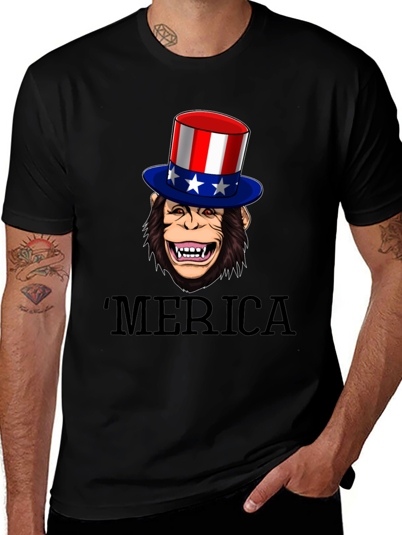 Patriotic Monkey T-Shirt