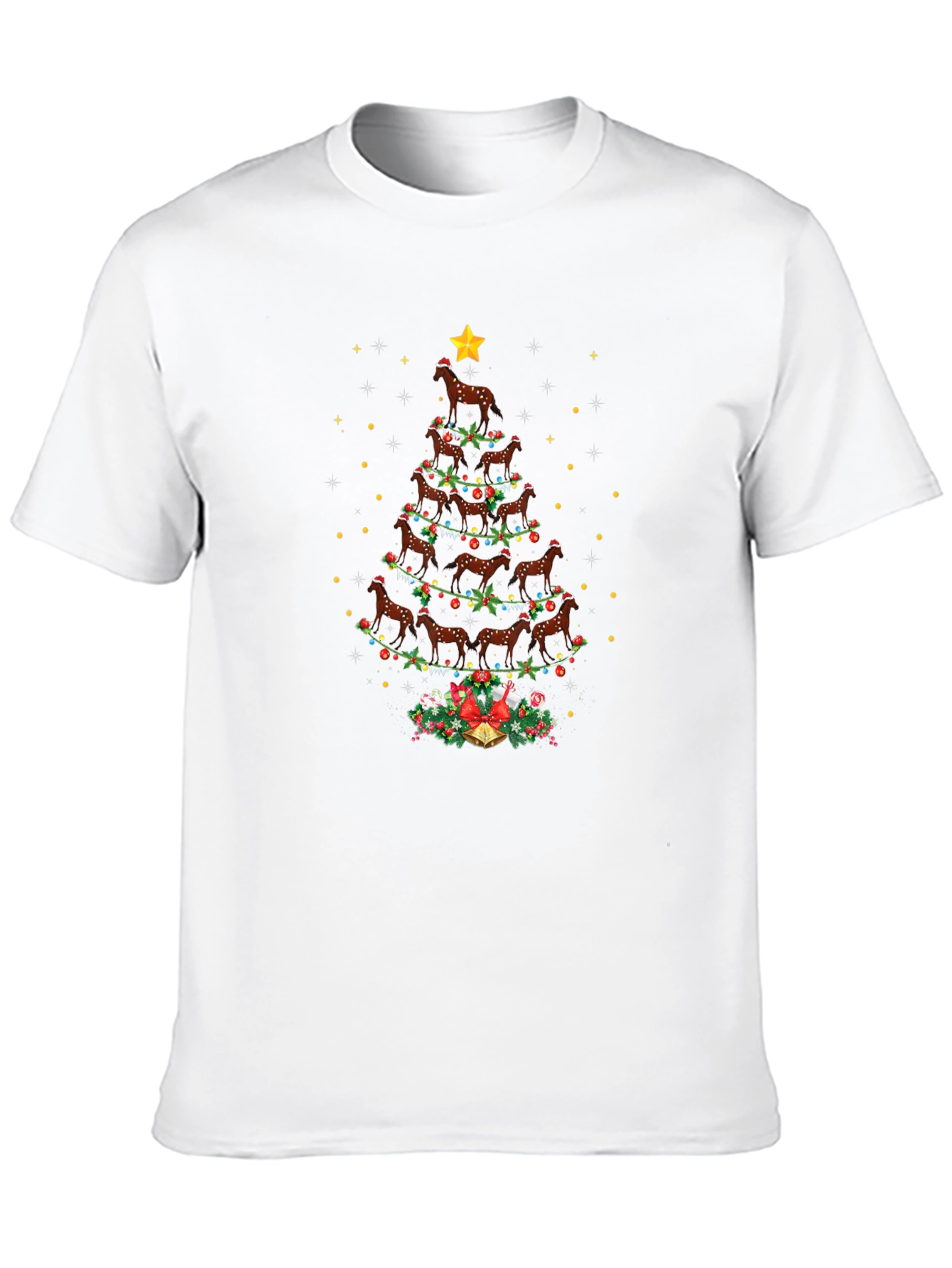 Horse Christmas Tree T-Shirt