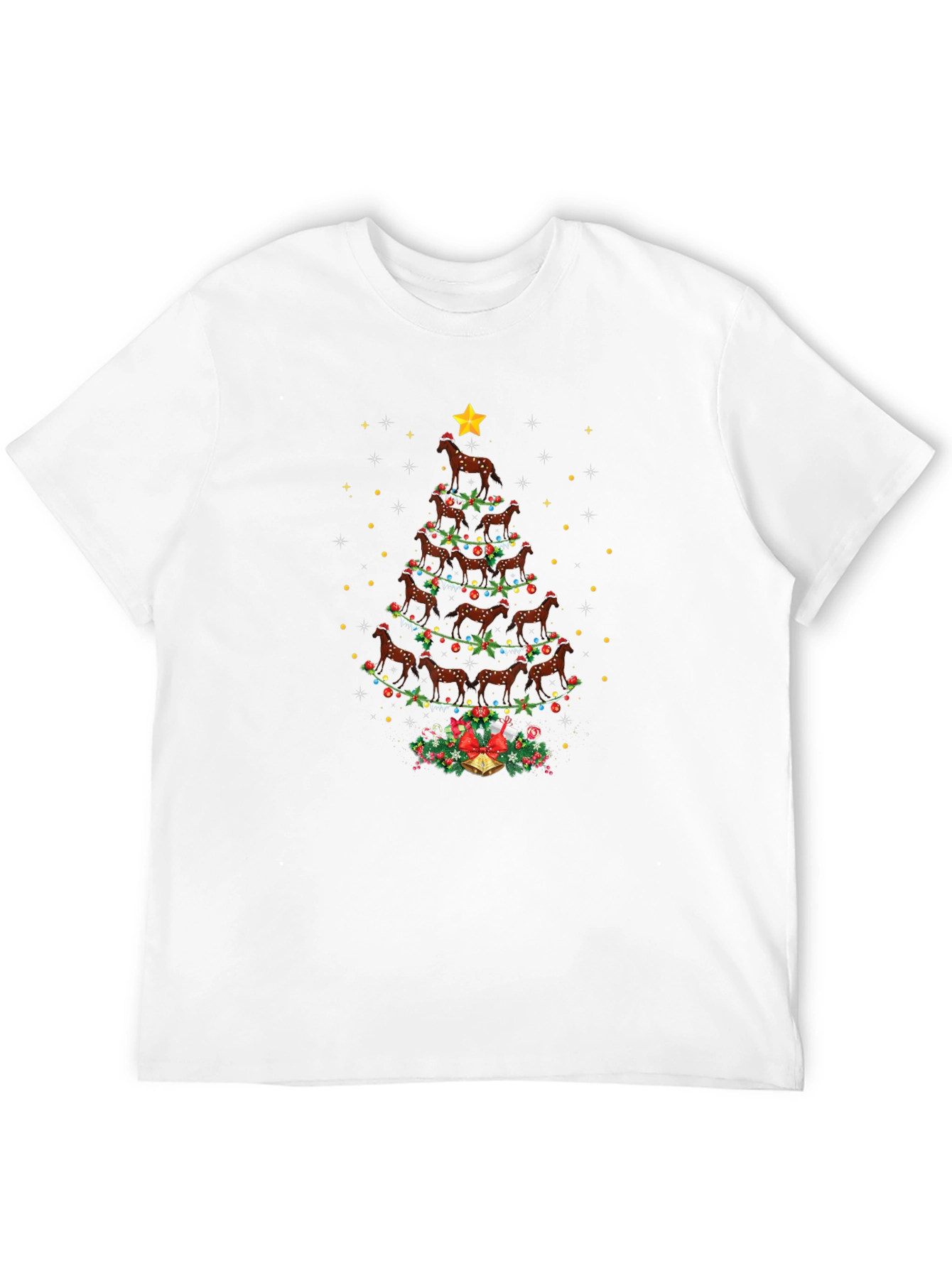 Horse Christmas Tree T-Shirt