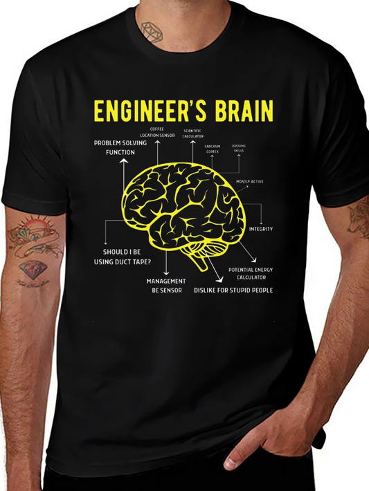 Engineers Brain T-Shirt - Funny Engineering Gift
