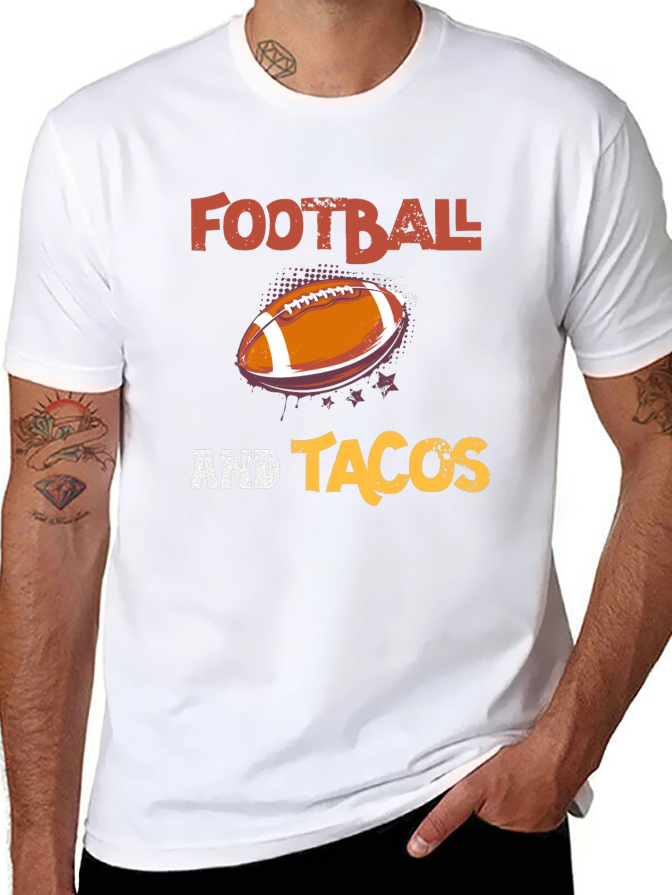 Football and Tacos Graphic Tee