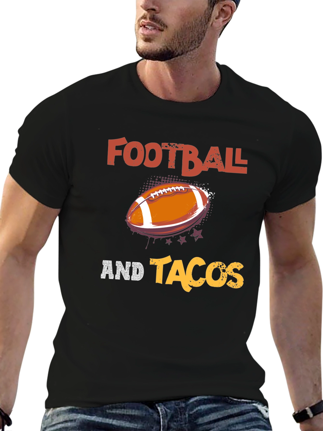 Football and Tacos Graphic Tee