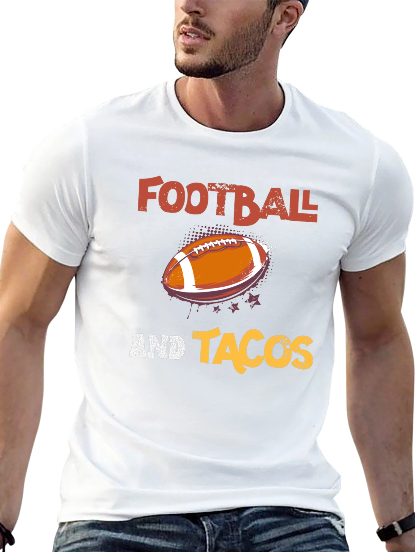 Football and Tacos Graphic Tee