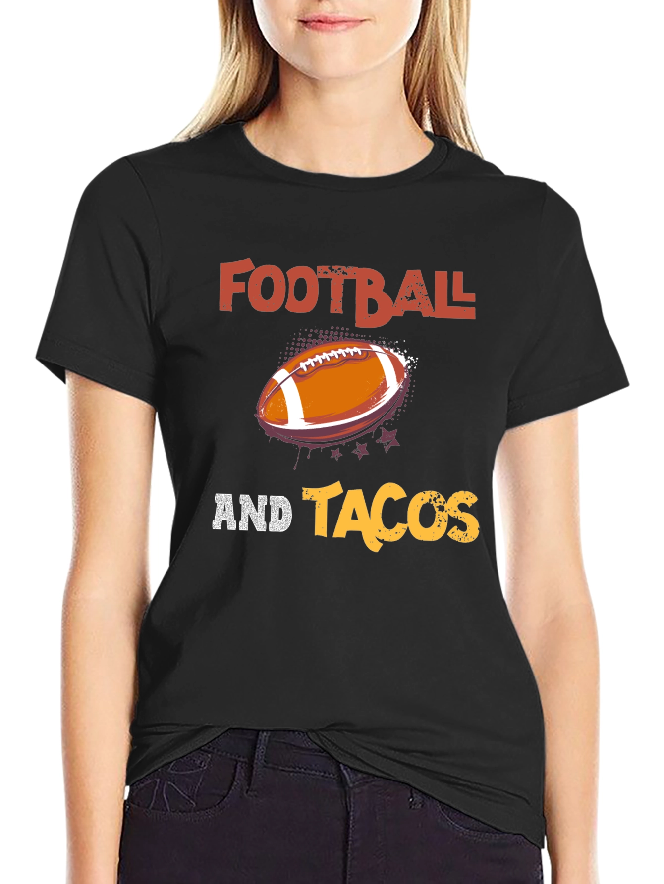 Football and Tacos Graphic Tee