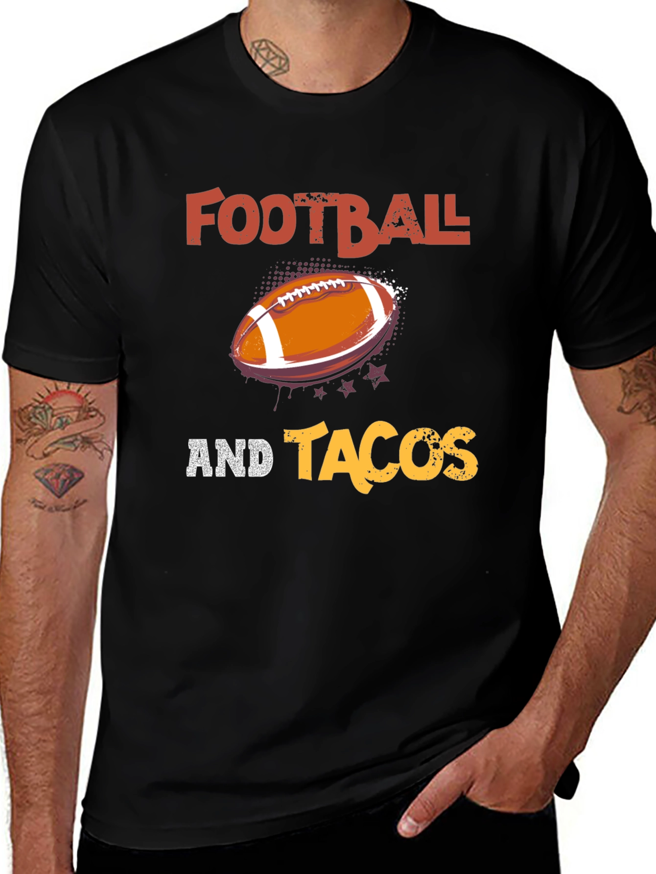 Football and Tacos Graphic Tee