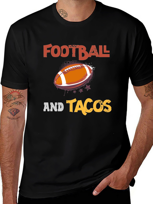 Football and Tacos Graphic Tee