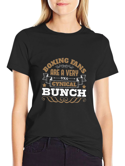 Boxing Fans Cynical Bunch Black T-Shirt