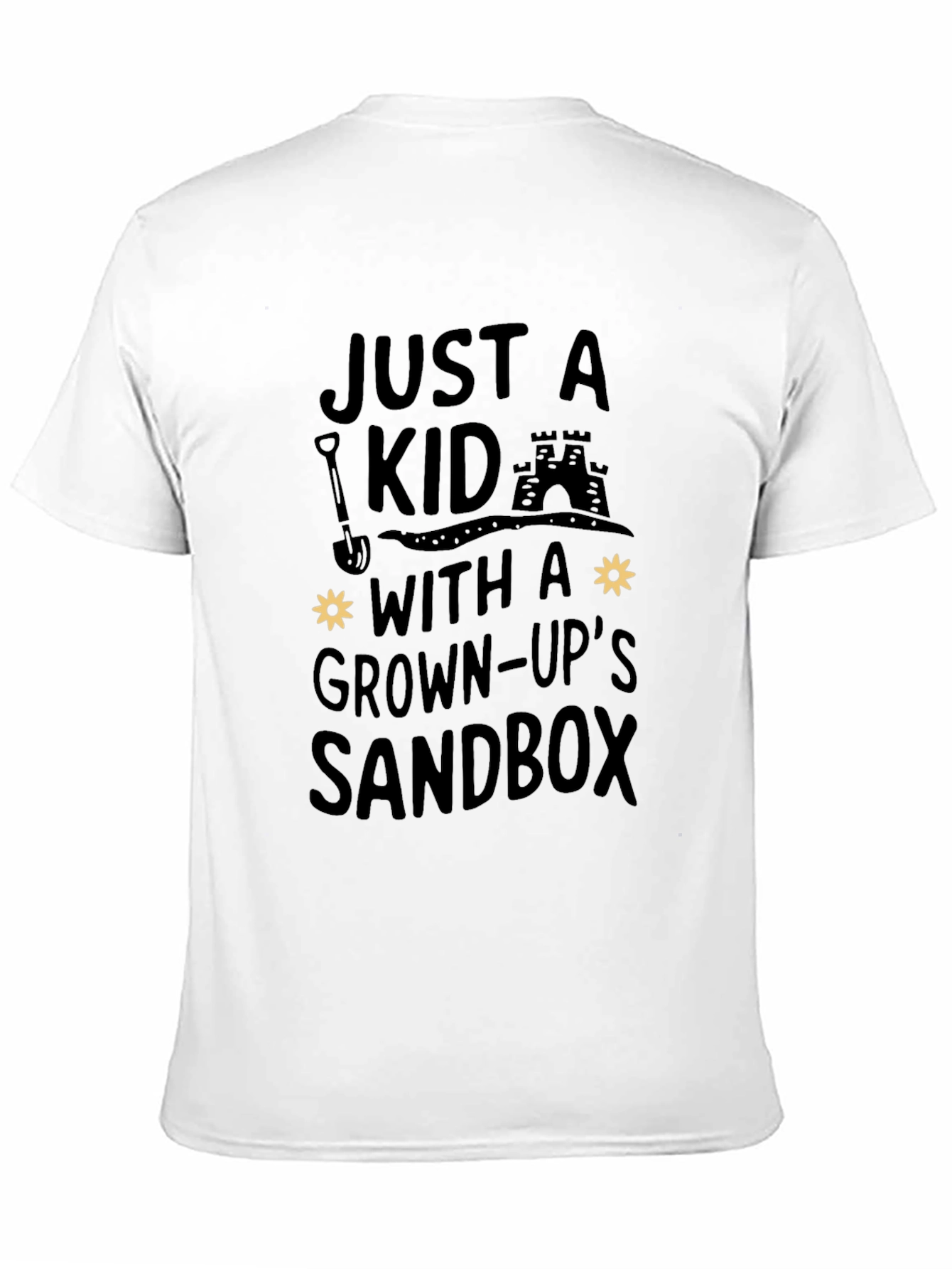 Just A Kid With A Grown-Ups Sandbox Black T-Shirt