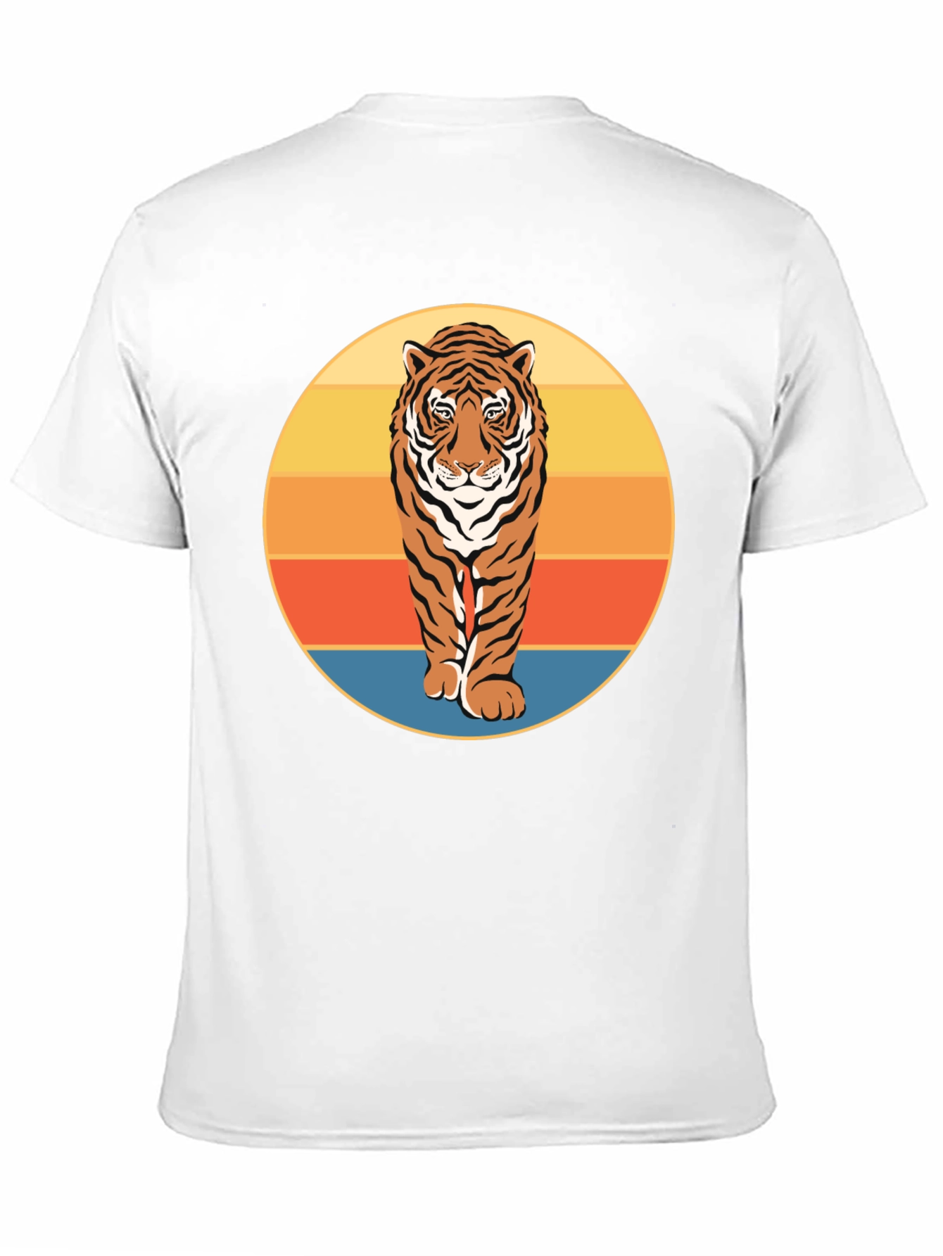 Retro Tiger Graphic Tee - Black
