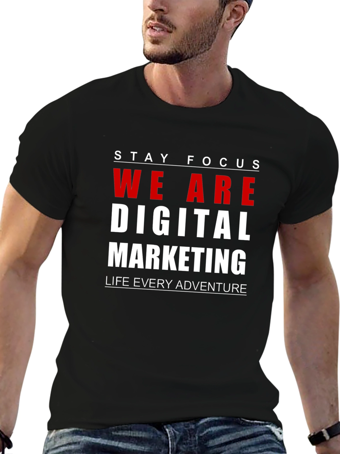 Stay Focus T-Shirt - Digital Marketing Tee