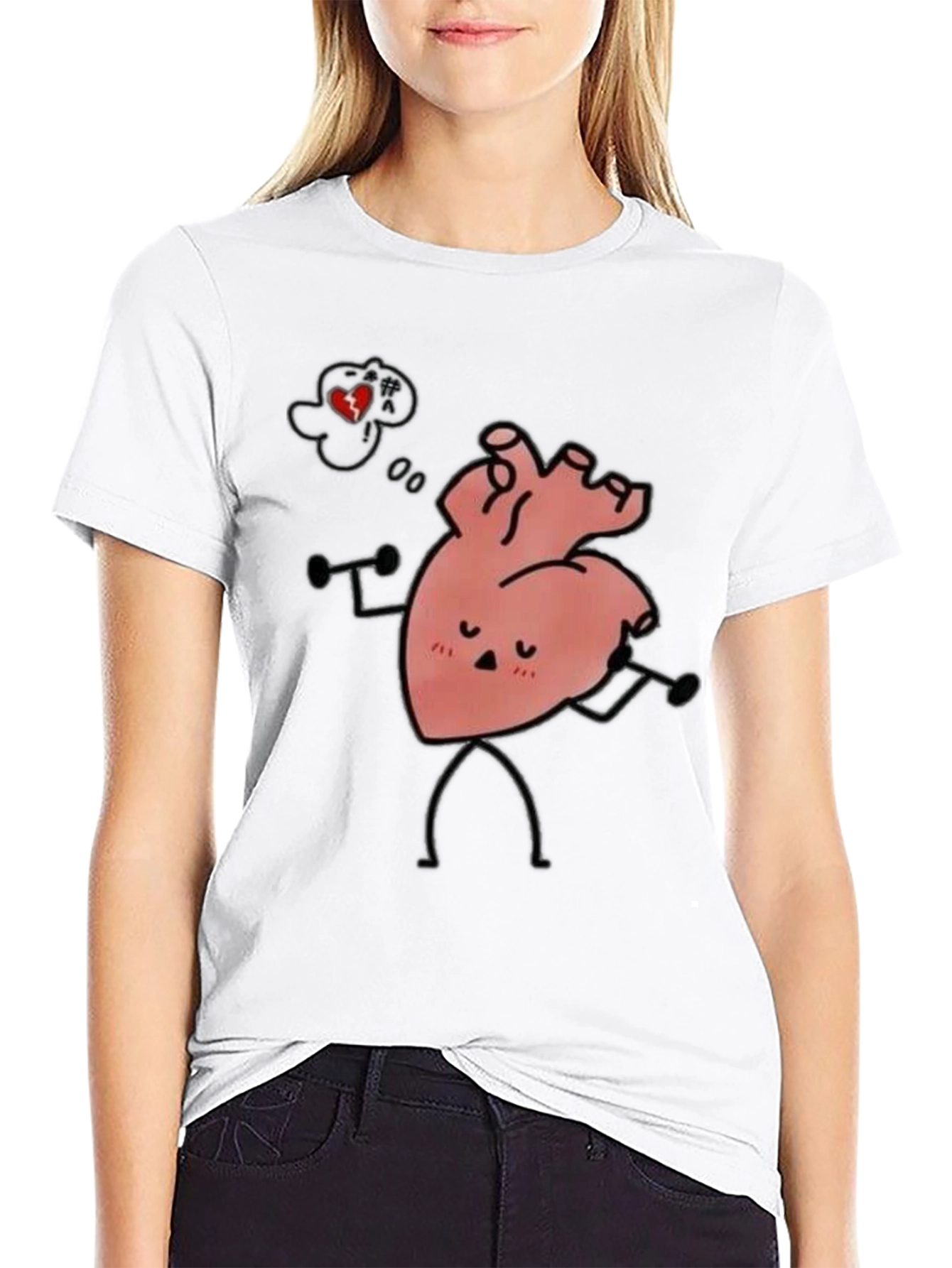 Heart Workout Black Tee