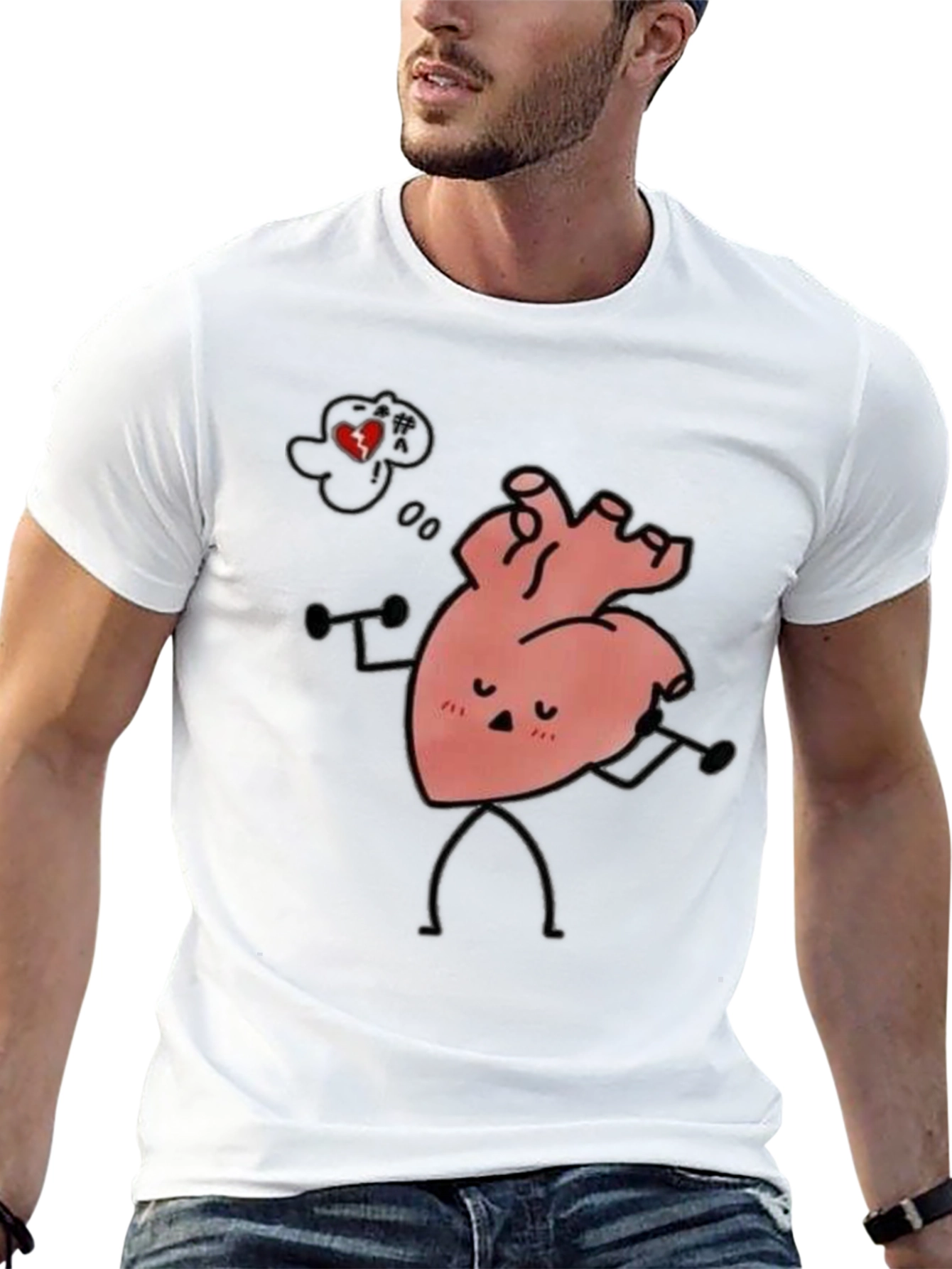 Heart Workout Black Tee