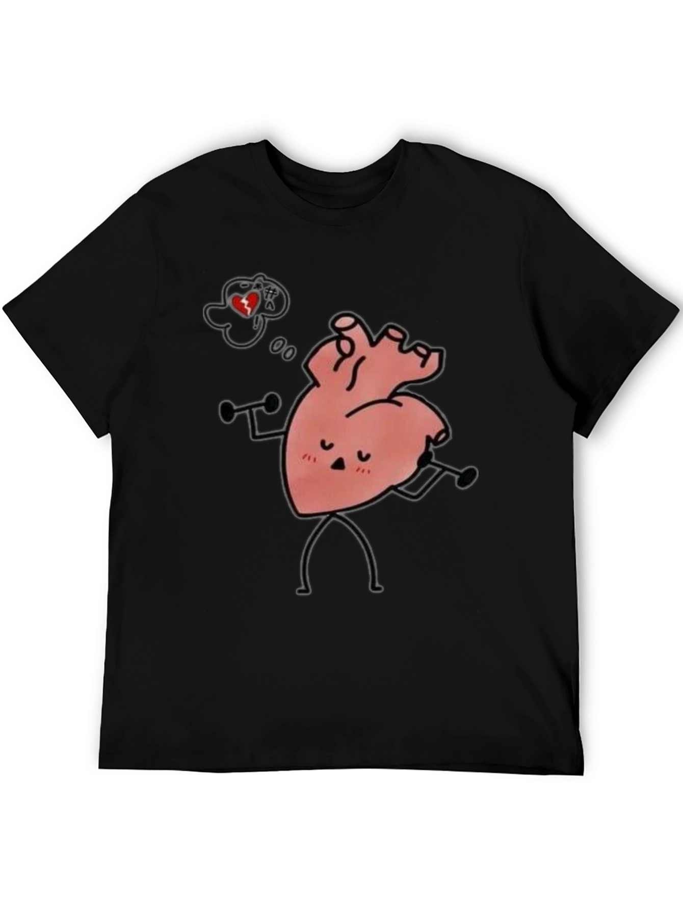 Heart Workout Black Tee