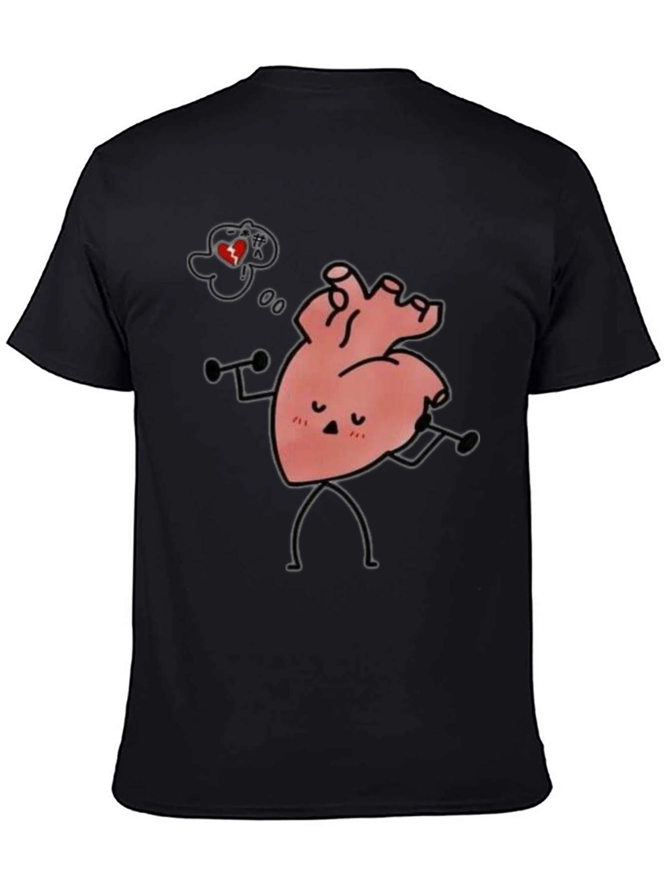 Heart Workout Black Tee