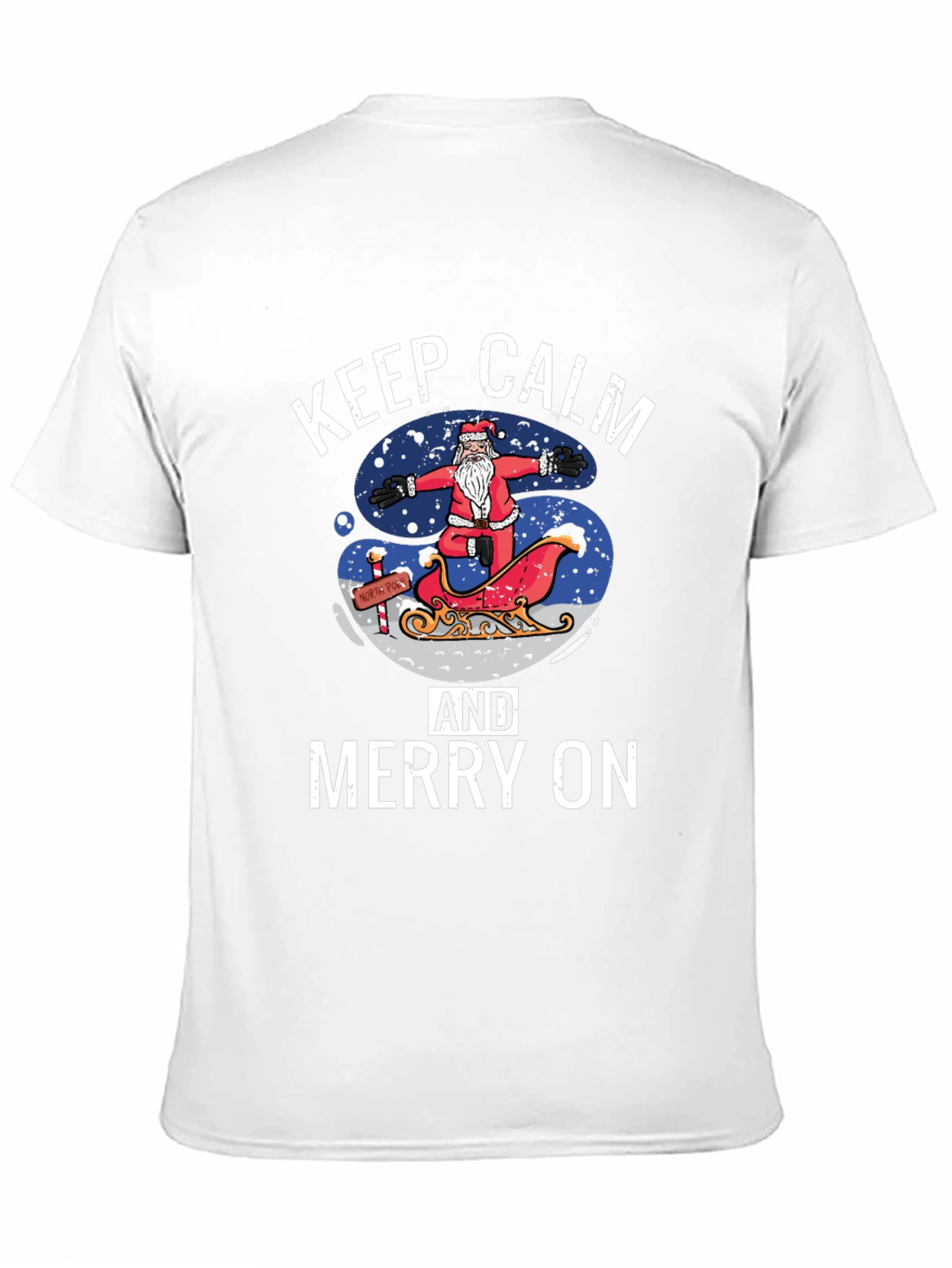 Keep Calm and Merry On Christmas T-Shirt