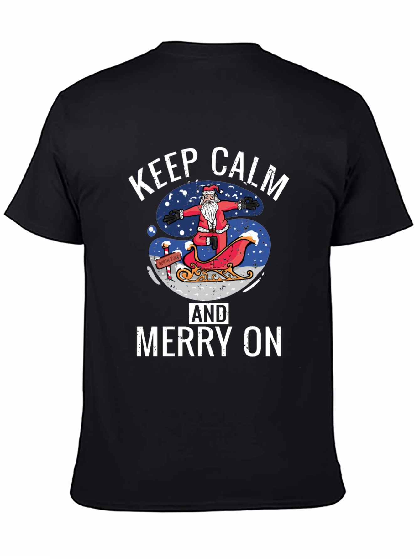 Keep Calm and Merry On Christmas T-Shirt