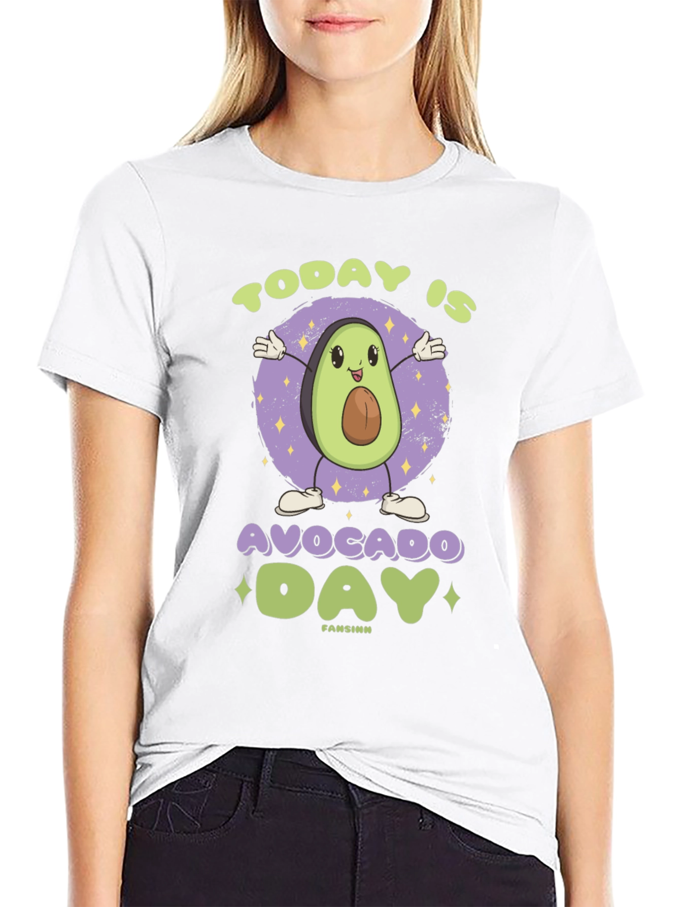 Avocado Day Graphic Tee - Unisex Cotton T-Shirt