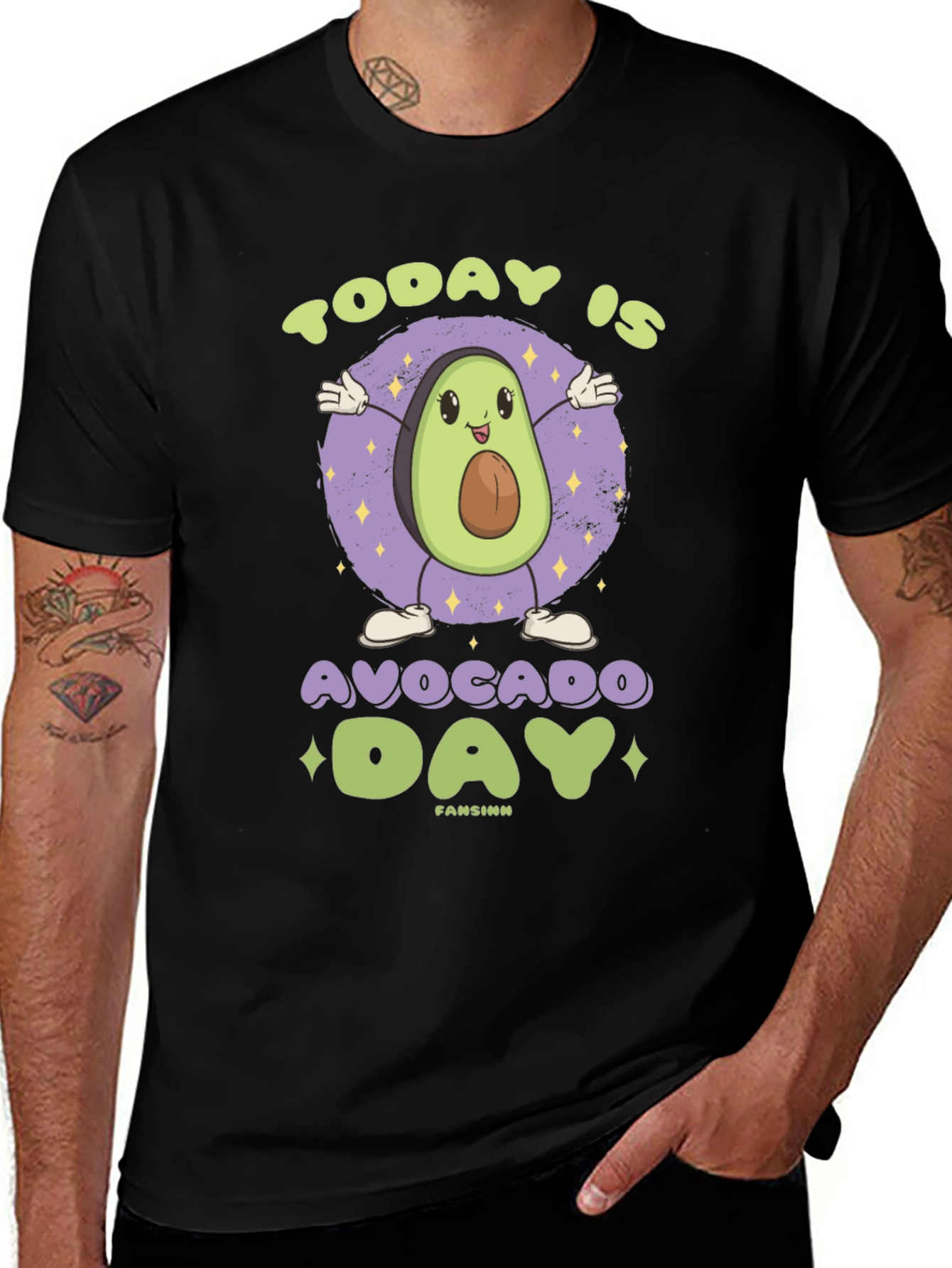 Avocado Day Graphic Tee - Unisex Cotton T-Shirt