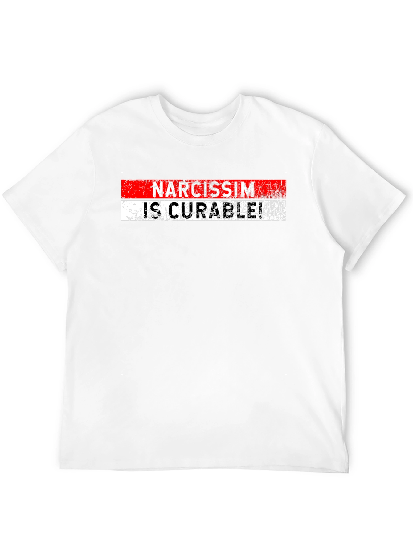Narcissim is Curable Tee - Black Graphic T-Shirt