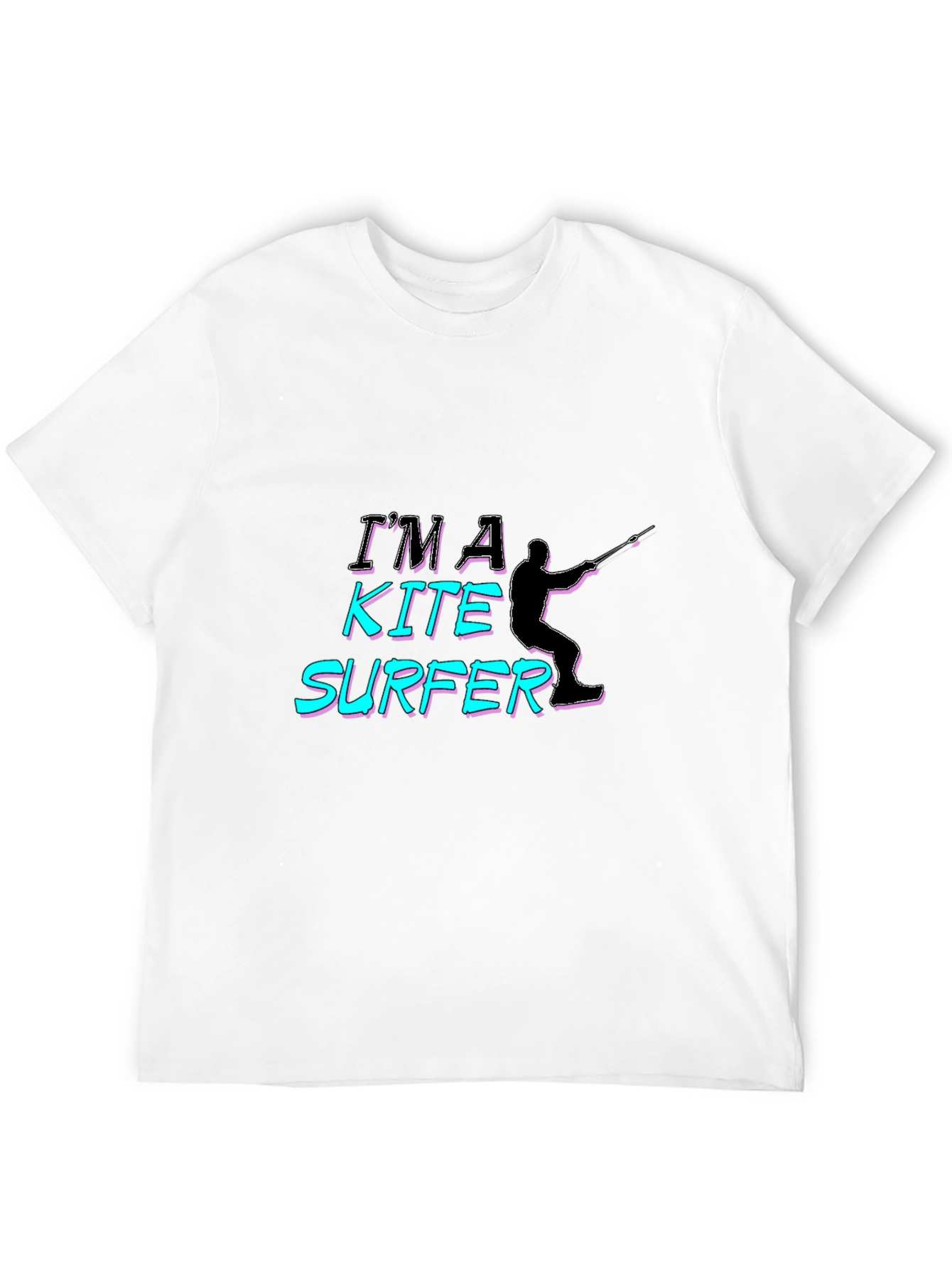 Im A Kite Surfer Black T-Shirt